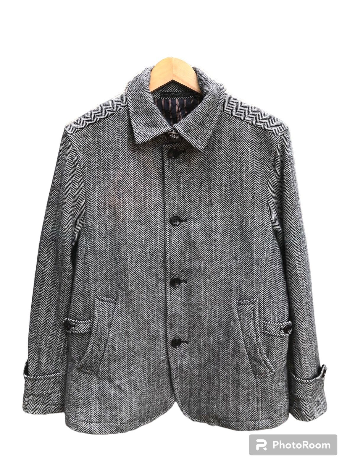 BIGI Vintage Mens Bigi Herringbone wool jacket Size US M / EU 48-50 / 2 - 1 Thumbnail
