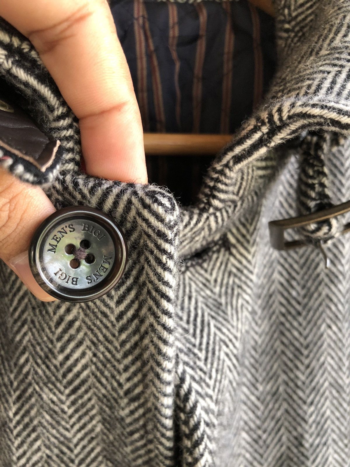 BIGI Vintage Mens Bigi Herringbone wool jacket Size US M / EU 48-50 / 2 - 5 Thumbnail
