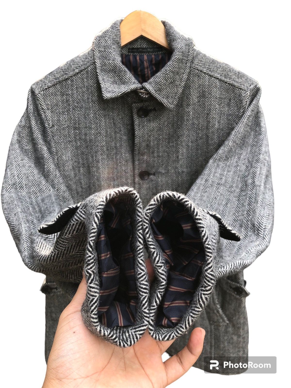 BIGI Vintage Mens Bigi Herringbone wool jacket Size US M / EU 48-50 / 2 - 4 Thumbnail