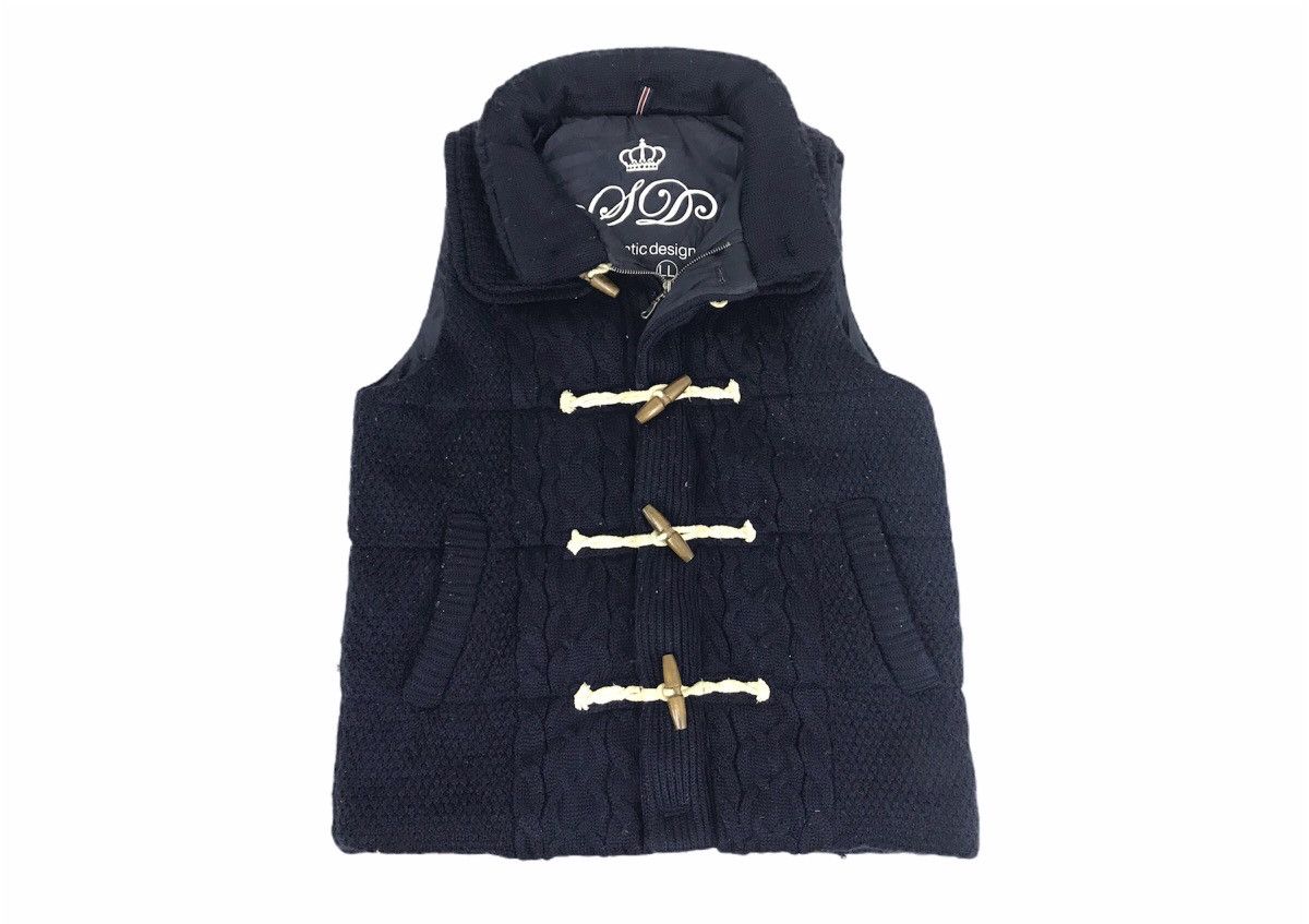 Semantic Design Insulated Wool Puffer Sleeveless Vest Knit