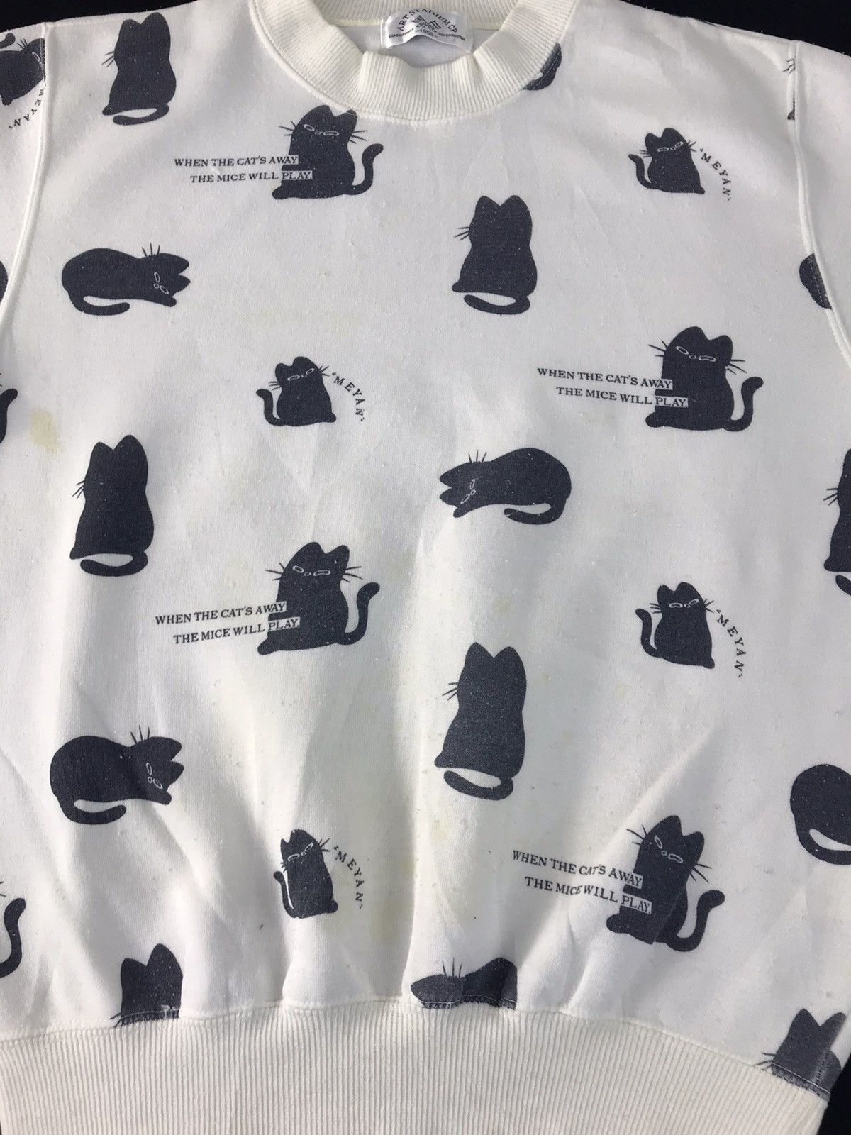 Japanese Brand Stadium CP 1956 Cat Mice All Logo Sweatshirt Pull Over Size US S / EU 44-46 / 1 - 3 Thumbnail