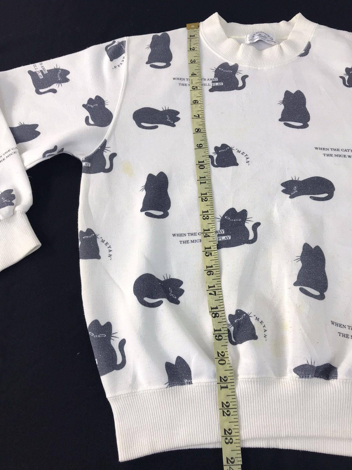 Japanese Brand Stadium CP 1956 Cat Mice All Logo Sweatshirt Pull Over Size US S / EU 44-46 / 1 - 7 Thumbnail
