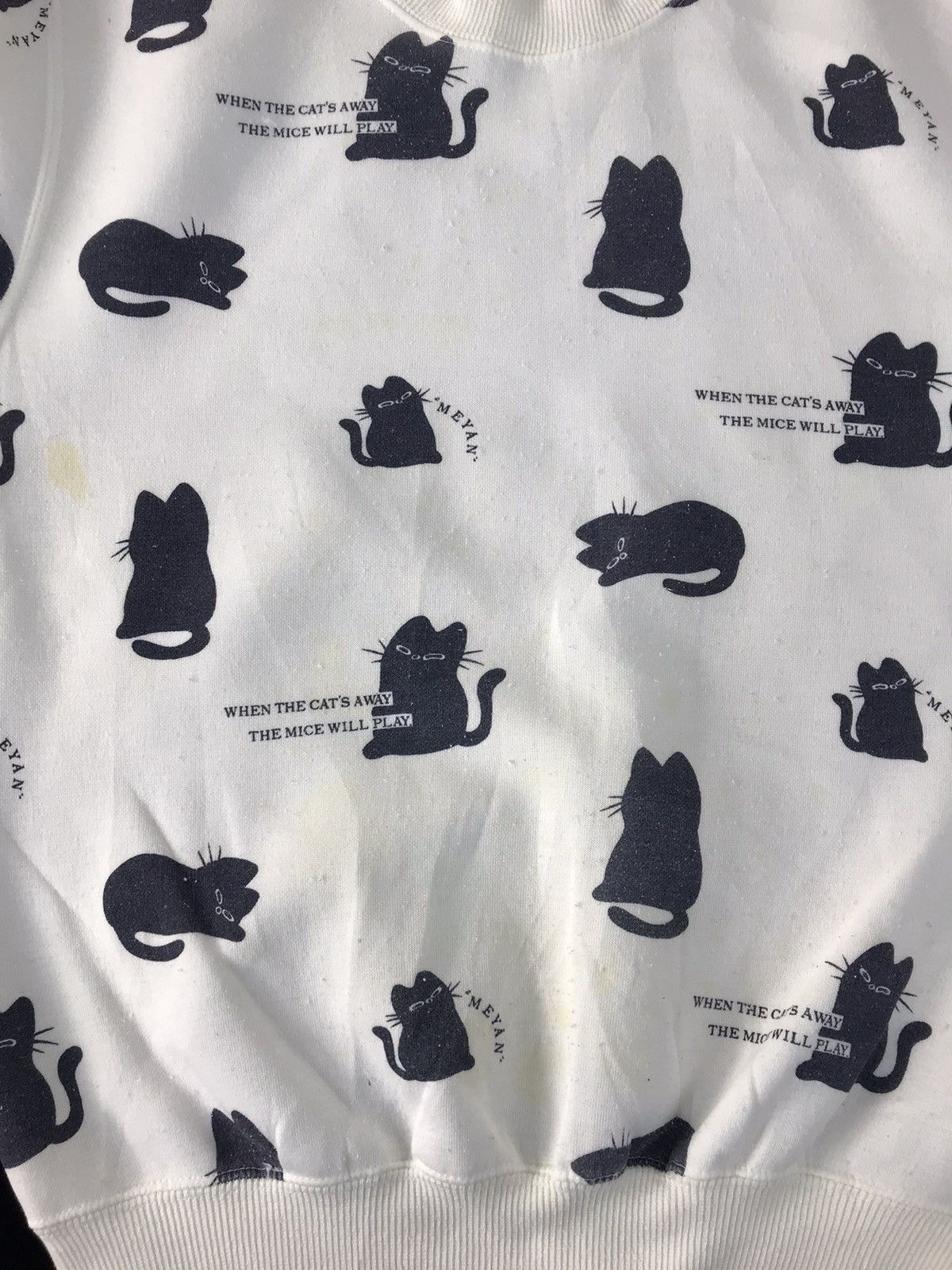 Japanese Brand Stadium CP 1956 Cat Mice All Logo Sweatshirt Pull Over Size US S / EU 44-46 / 1 - 9 Thumbnail