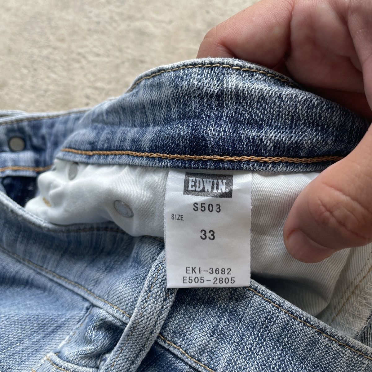 Edwin Vintage Edwin Japan Faded Denim Jeans Pants W33x30.5 Size US 33 - 8 Thumbnail
