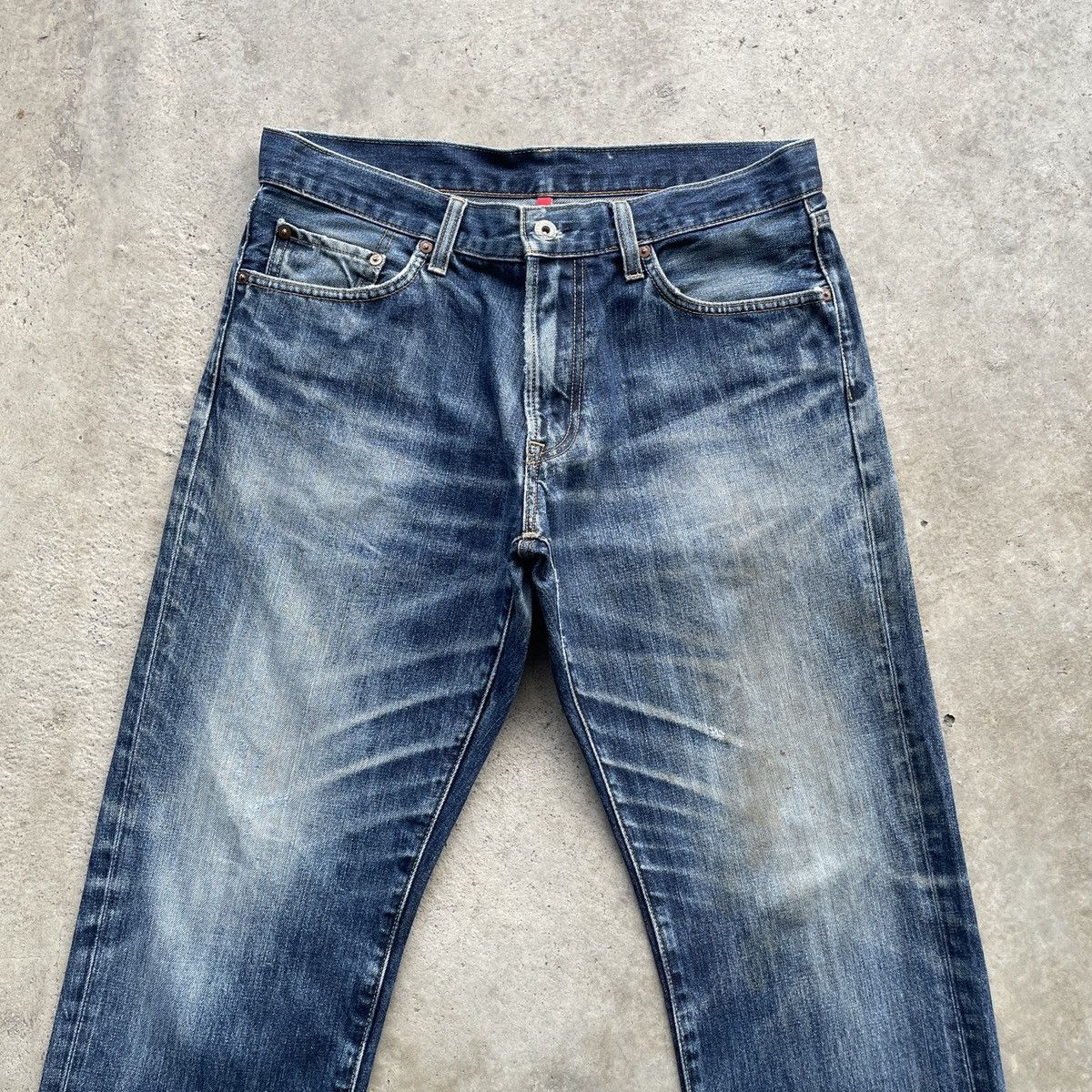 Japanese Brand Vintage Japanese Brand Faded Denim Jeans Pants W32x27 Size US 32 / EU 48 - 3 Thumbnail