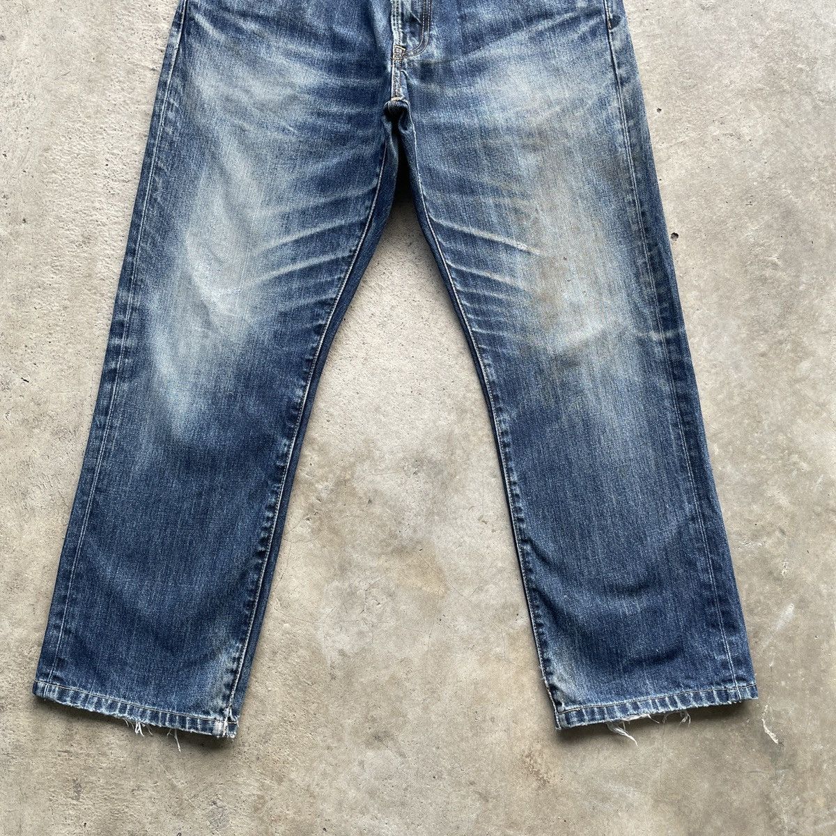 Japanese Brand Vintage Japanese Brand Faded Denim Jeans Pants W32x27 Size US 32 / EU 48 - 4 Thumbnail