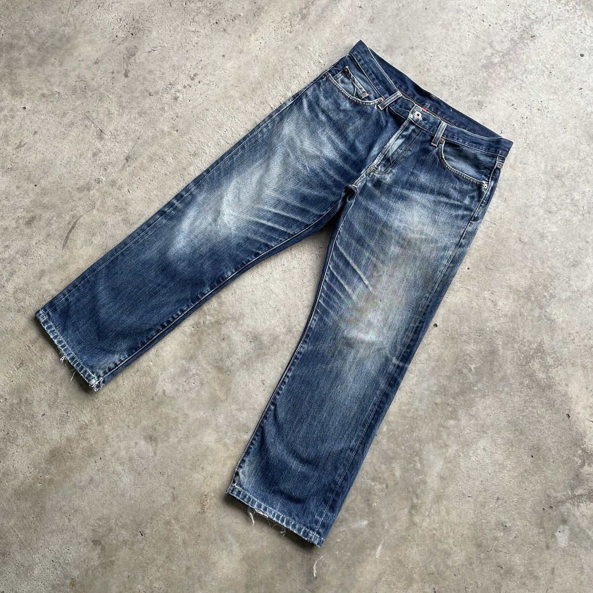 Japanese Brand Vintage Japanese Brand Faded Denim Jeans Pants W32x27 Size US 32 / EU 48 - 2 Thumbnail