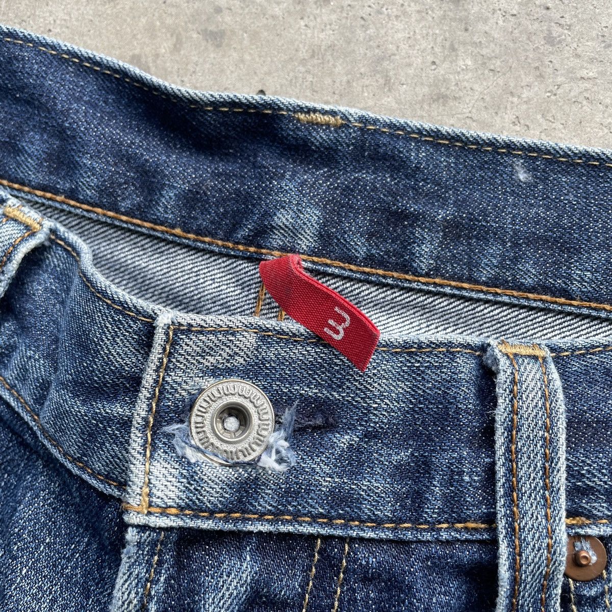 Japanese Brand Vintage Japanese Brand Faded Denim Jeans Pants W32x27 Size US 32 / EU 48 - 7 Thumbnail