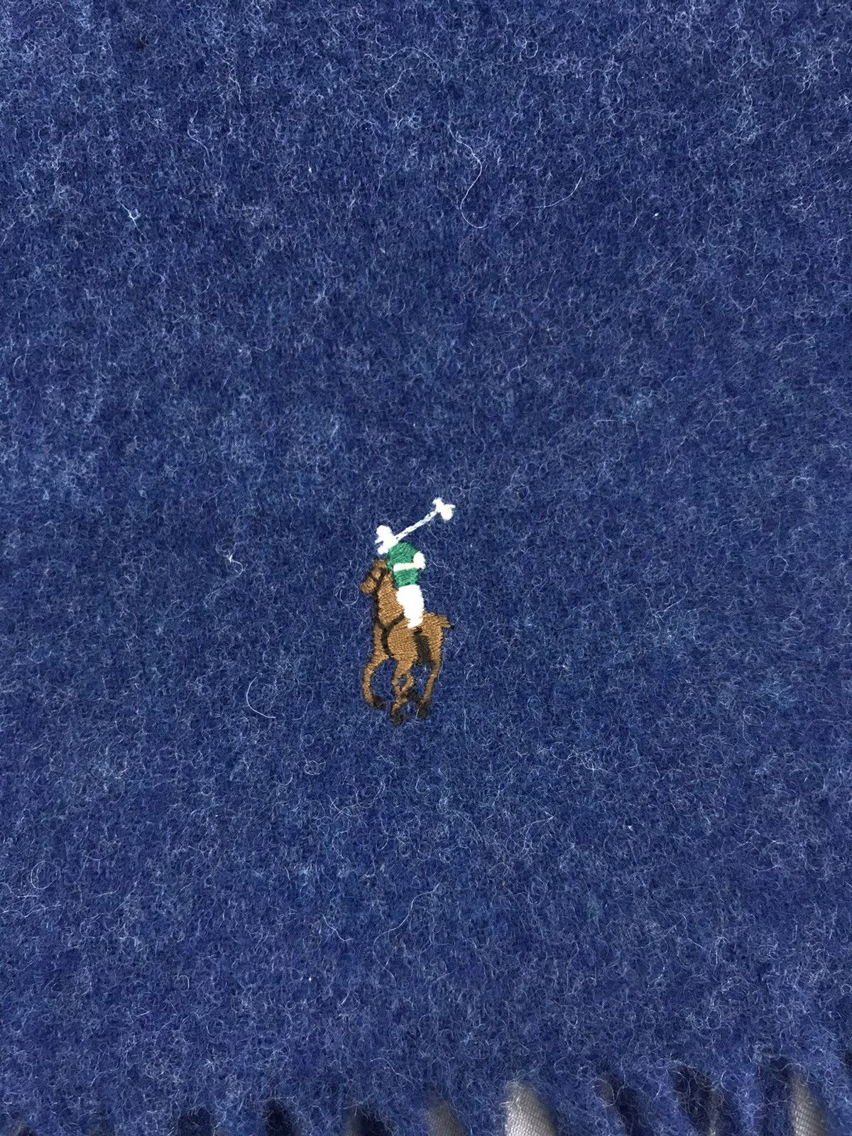 Polo Ralph Lauren × Ralph Lauren Purple Label Polo Ralph Lauren Italy Muffler Scarf Pure Wool Size ONE SIZE - 4 Thumbnail