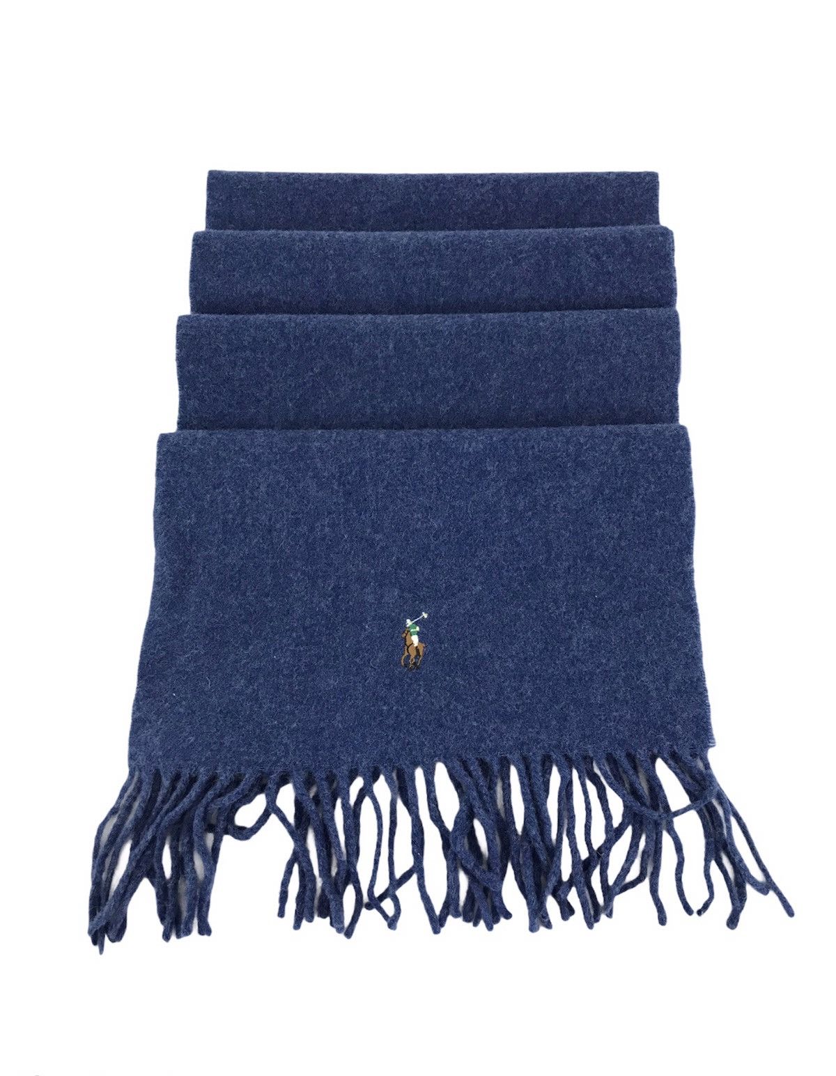 Polo Ralph Lauren × Ralph Lauren Purple Label Polo Ralph Lauren Italy Muffler Scarf Pure Wool Size ONE SIZE - 1 Thumbnail