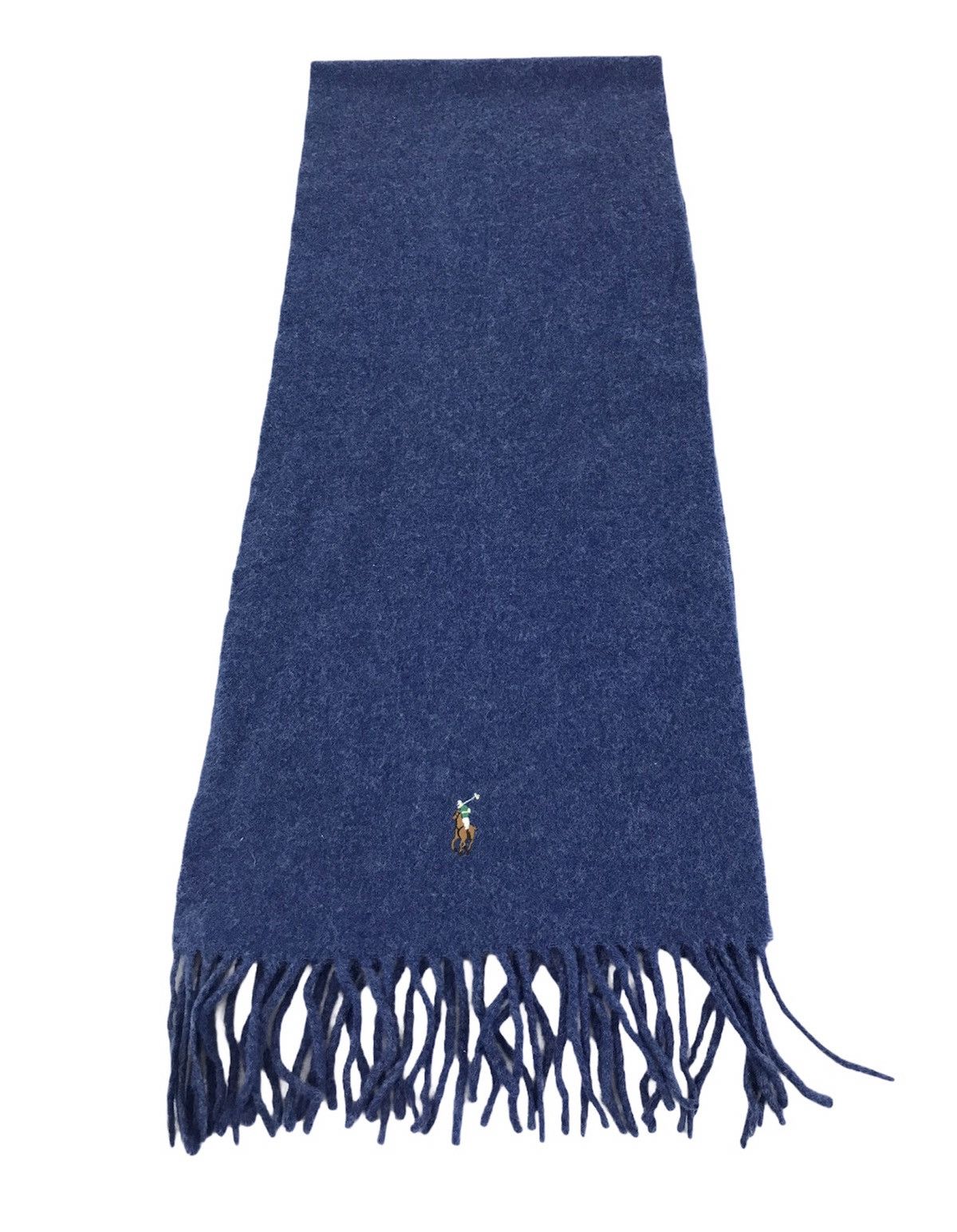 Polo Ralph Lauren × Ralph Lauren Purple Label Polo Ralph Lauren Italy Muffler Scarf Pure Wool Size ONE SIZE - 3 Thumbnail