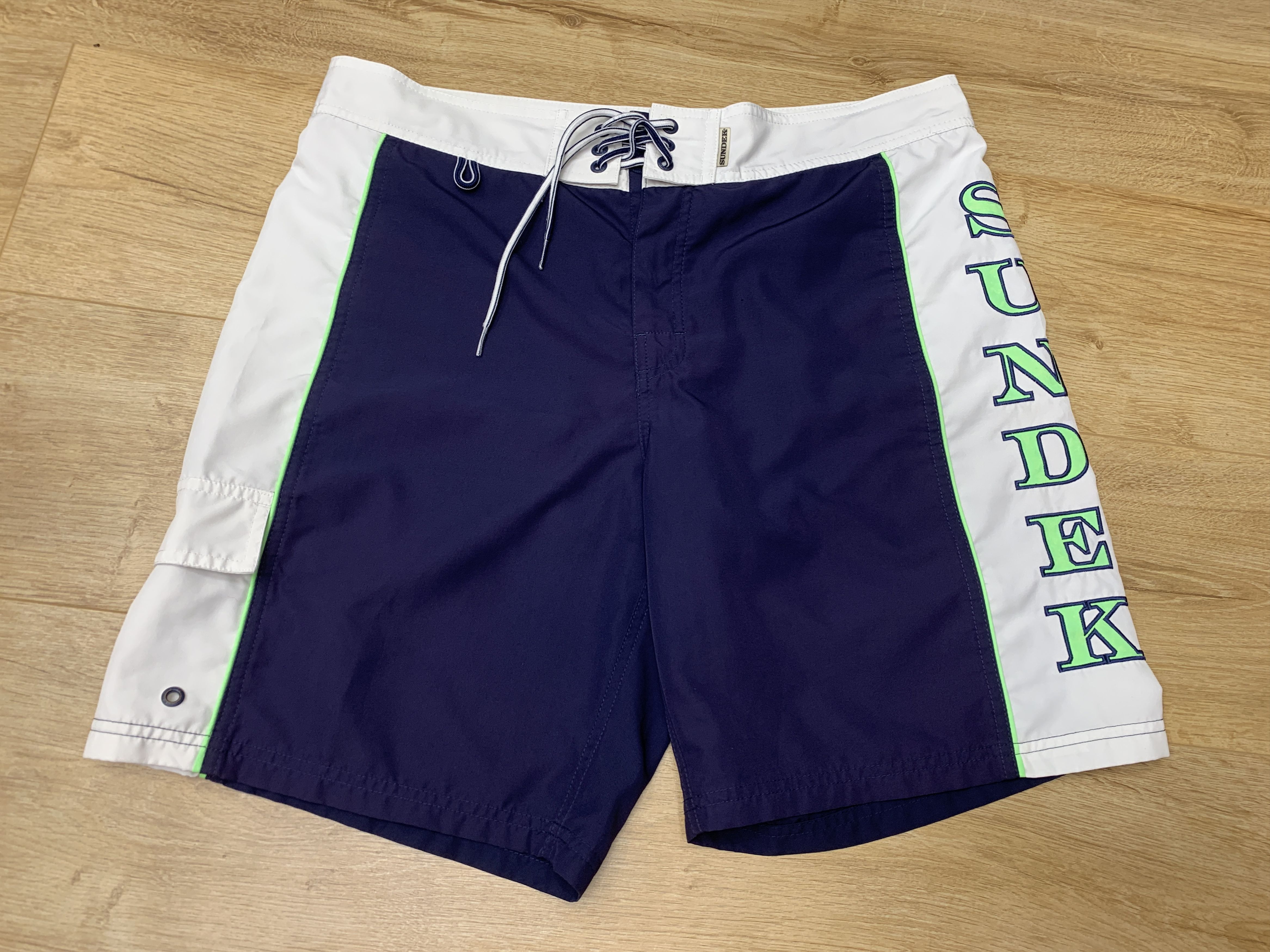 Sundek Sundek 34 Beach Board Shorts Trunks Bath Suit Size 34 M Blue Size US 34 / EU 50 - 8 Thumbnail