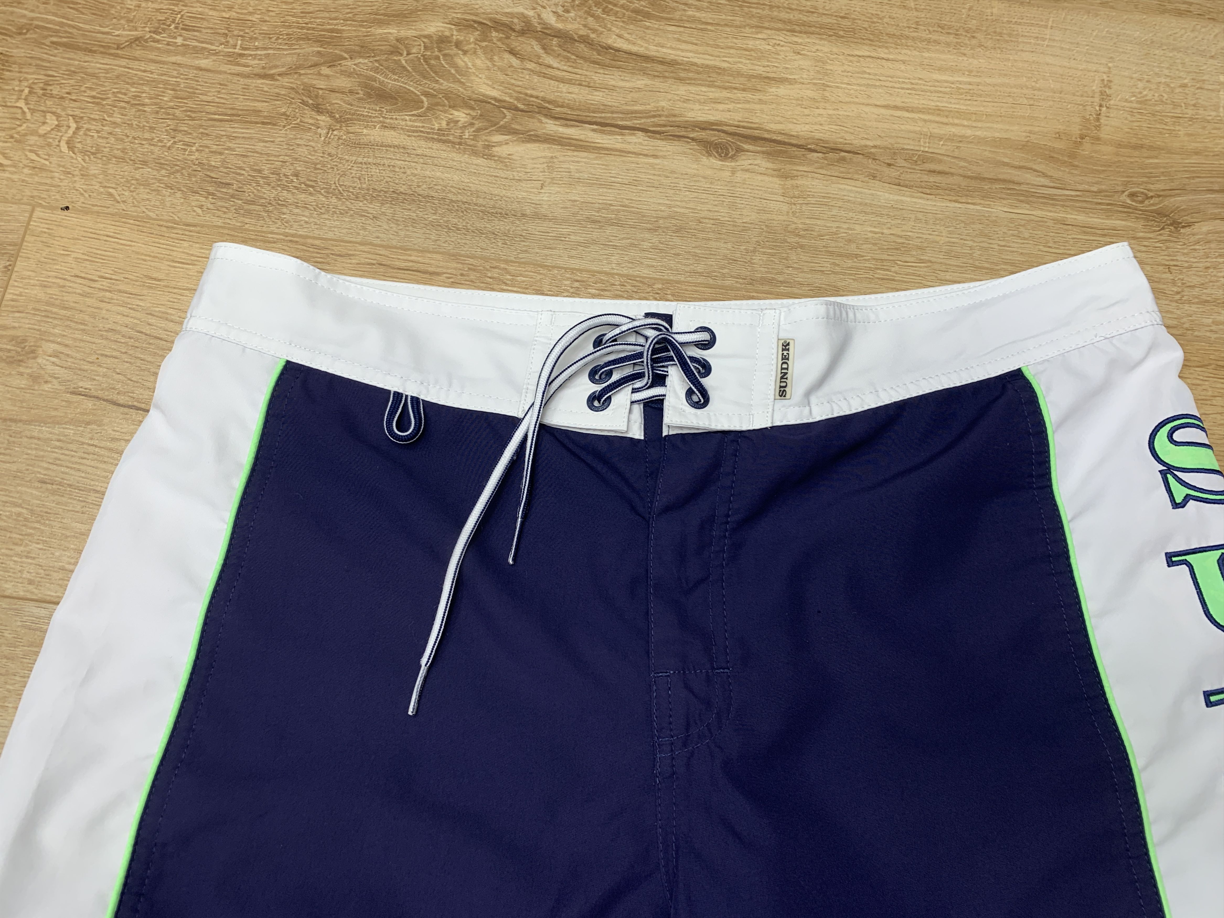 Sundek Sundek 34 Beach Board Shorts Trunks Bath Suit Size 34 M Blue Size US 34 / EU 50 - 11 Thumbnail