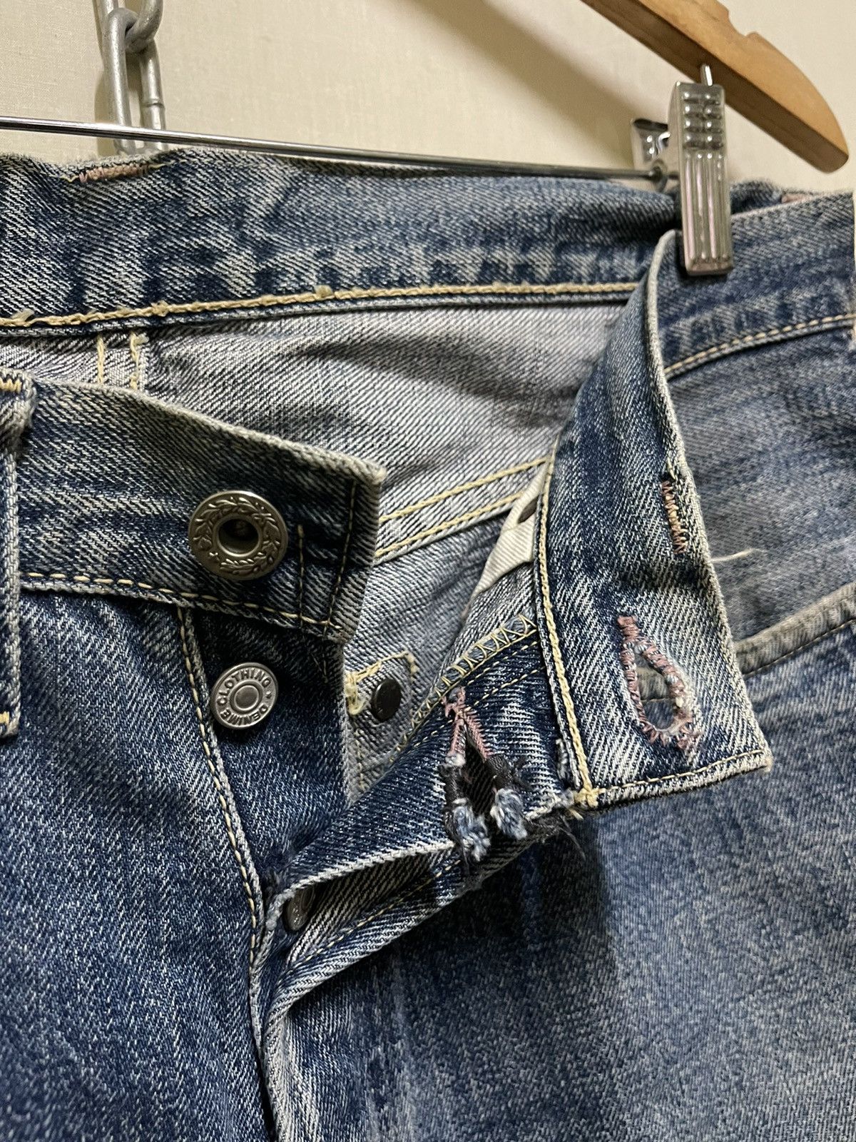Denime Denime Japan Selvedge Jeans Distressed Size US 32 / EU 48 - 8 Thumbnail