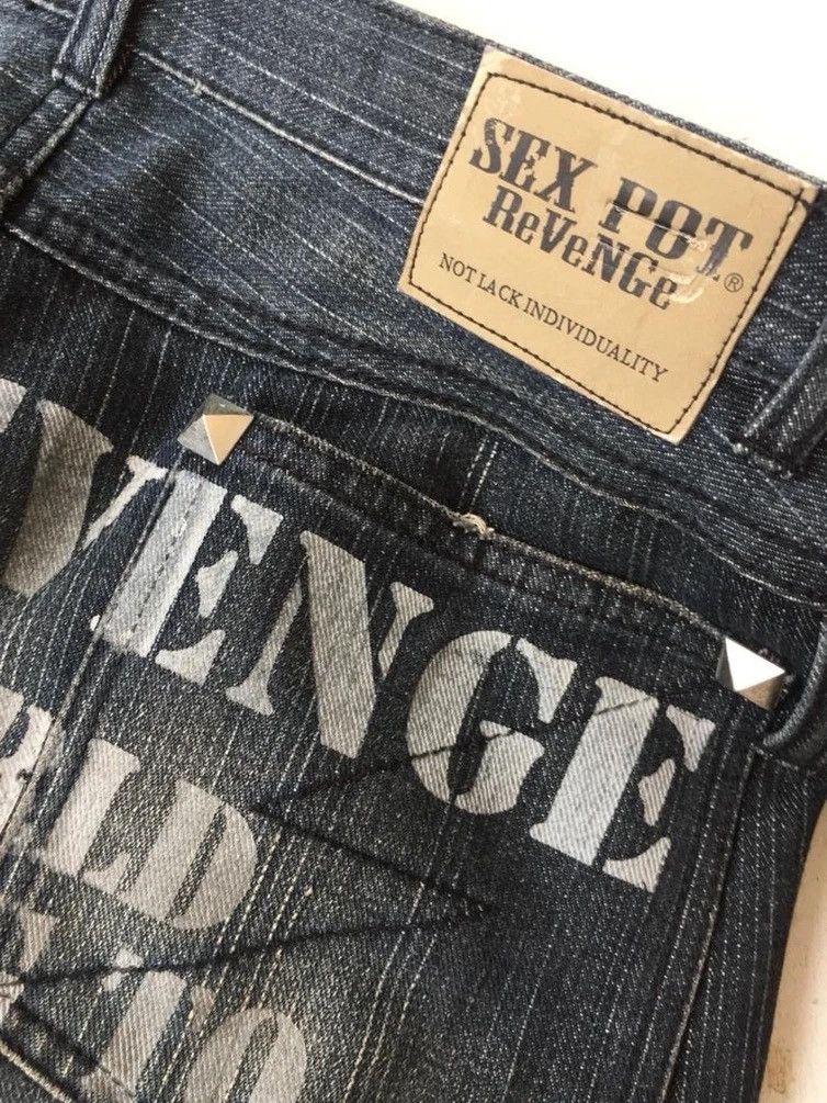 Le Grande Bleu (L.G.B.) Seditionaries Punk Sex Pot Revenge Denim Size US 32 / EU 48 - 9 Thumbnail