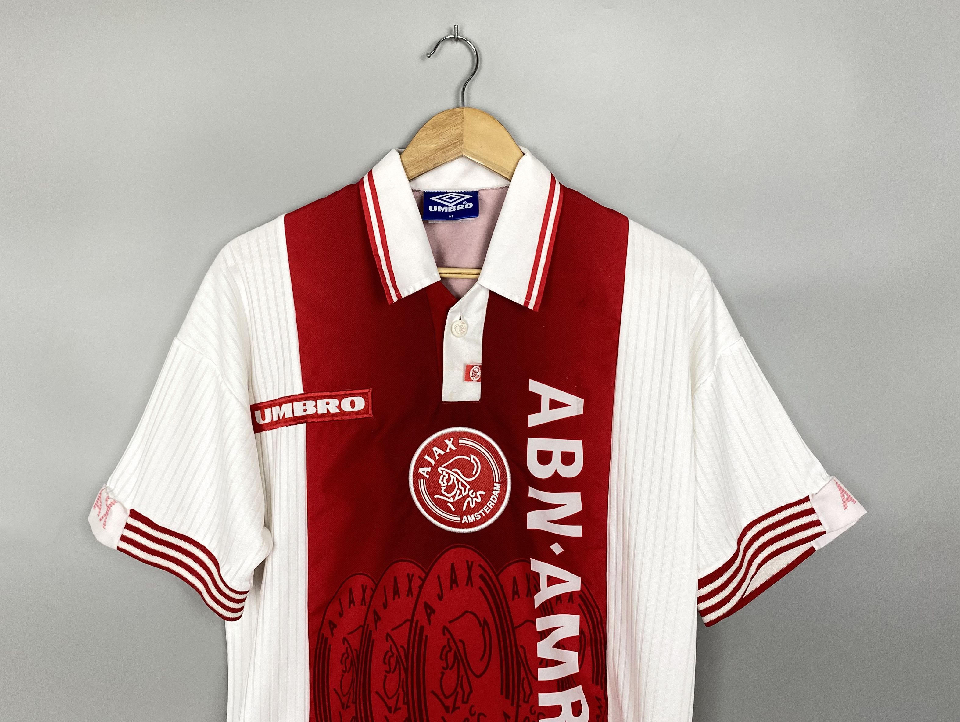 Umbro 1997-98 AJAX Amsterdam Netherlands Home Umbro Football Kit Size US M / EU 48-50 / 2 - 2 Thumbnail