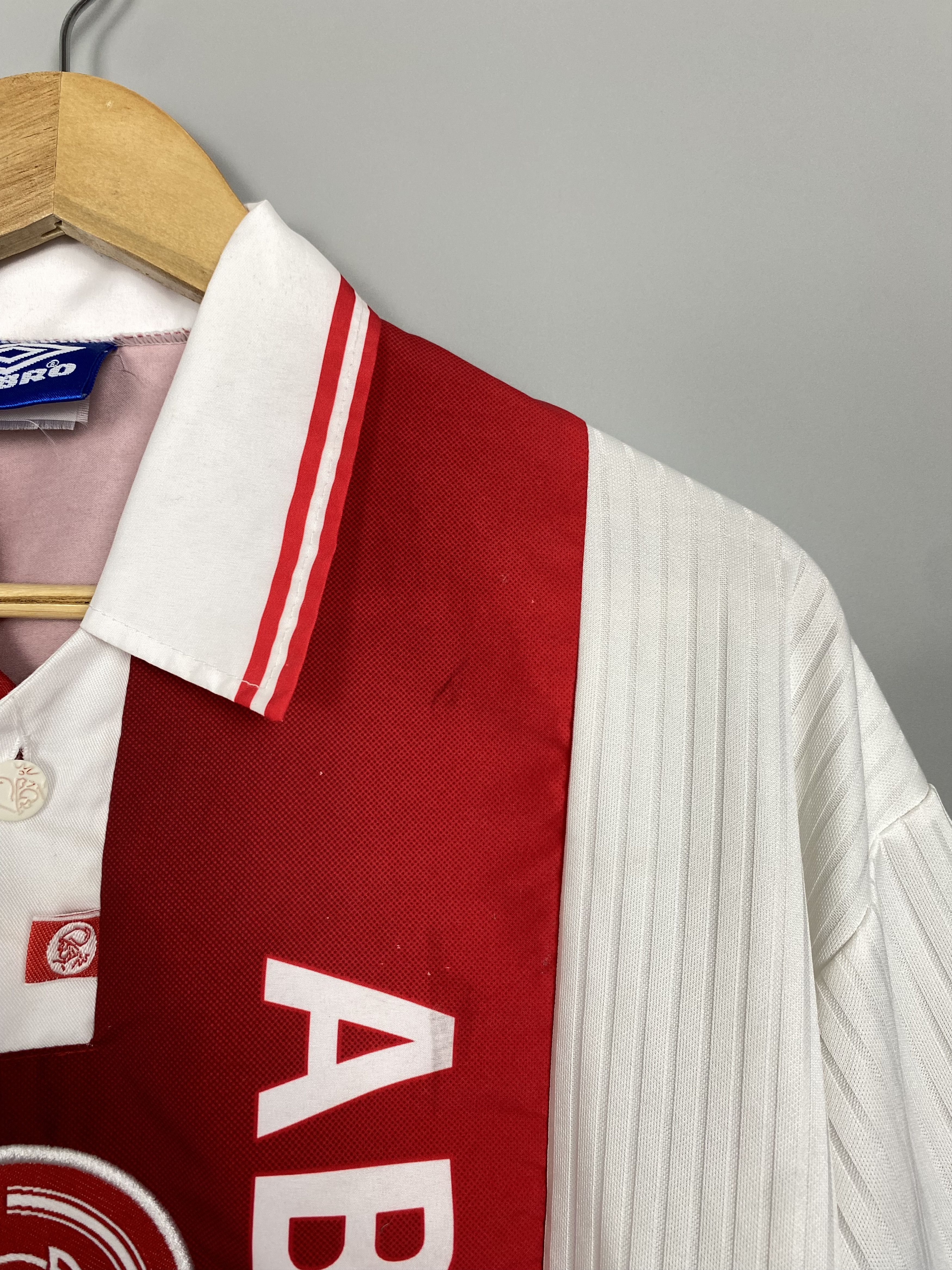 Umbro 1997-98 AJAX Amsterdam Netherlands Home Umbro Football Kit Size US M / EU 48-50 / 2 - 4 Thumbnail