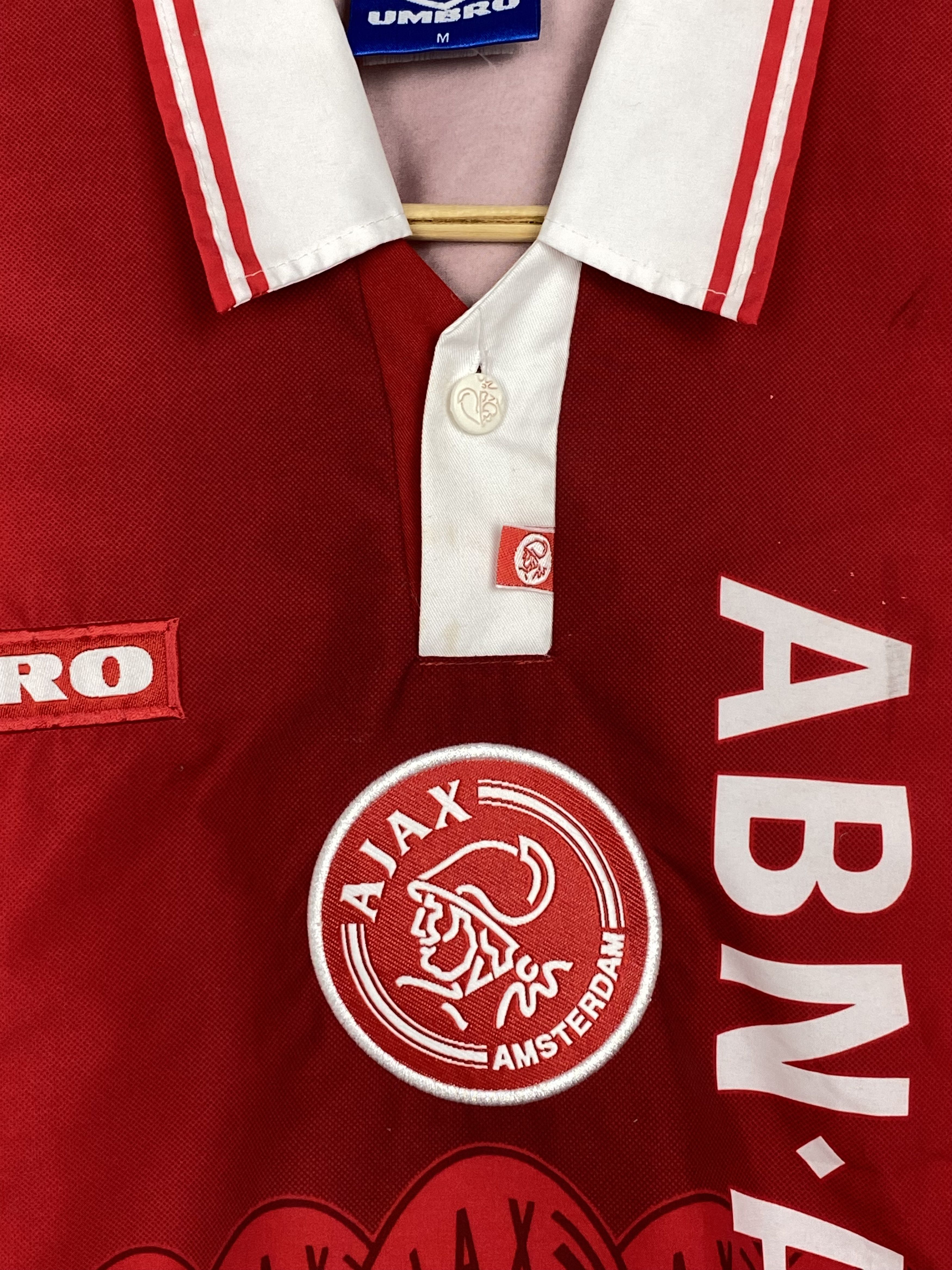 Umbro 1997-98 AJAX Amsterdam Netherlands Home Umbro Football Kit Size US M / EU 48-50 / 2 - 5 Thumbnail