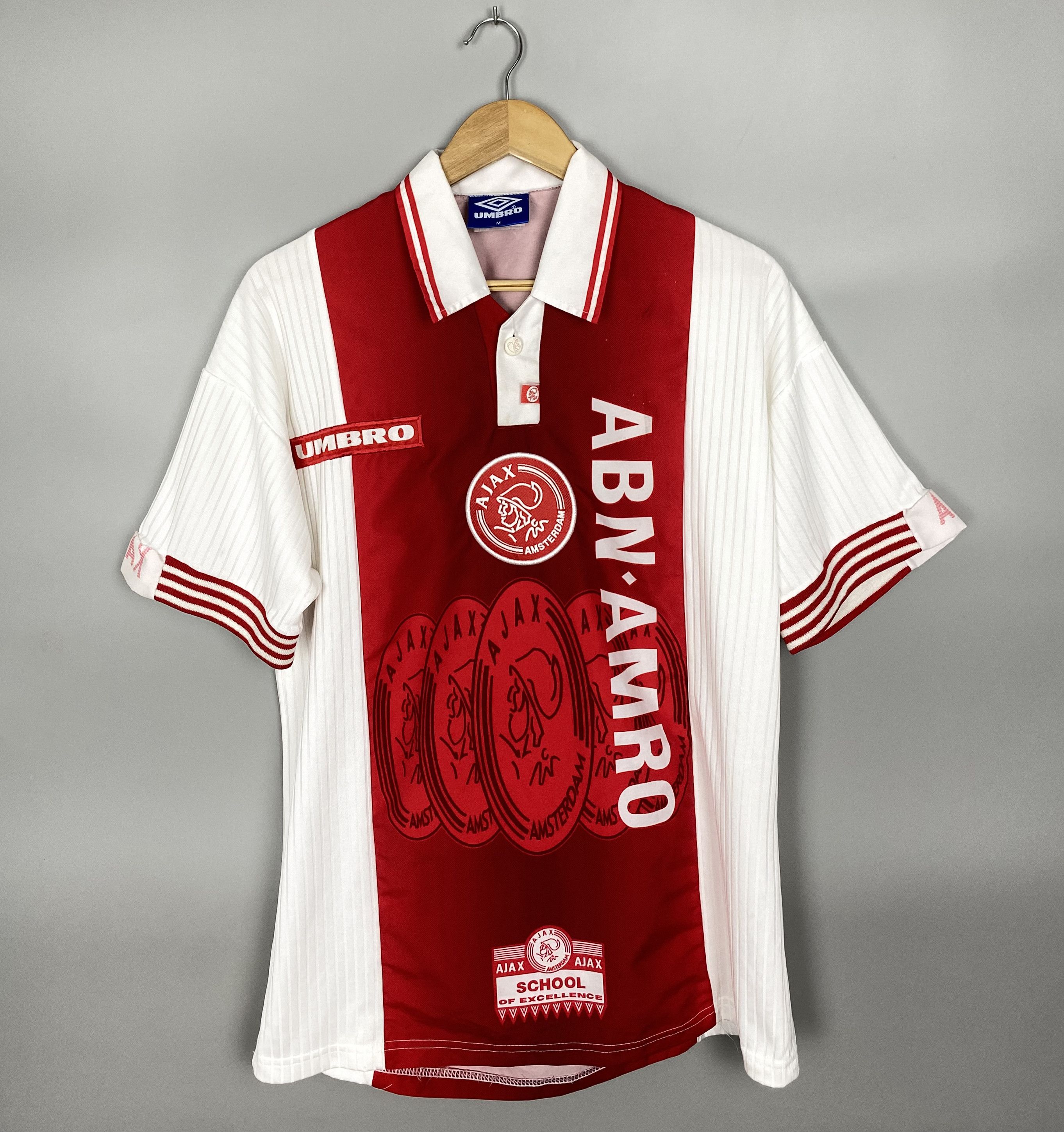 Umbro 1997-98 AJAX Amsterdam Netherlands Home Umbro Football Kit Size US M / EU 48-50 / 2 - 1 Thumbnail