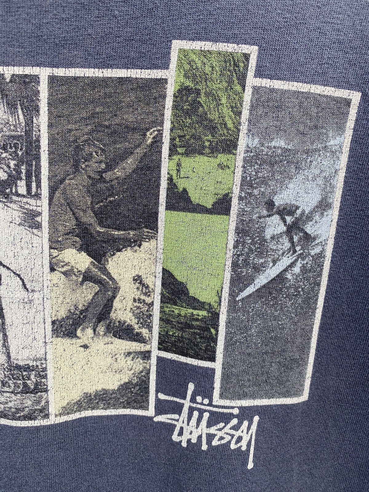 Stussy 💥RARE💥Vintage 90s STUSSY Photo Print “Surfing” Shawn Stussy Size US M / EU 48-50 / 2 - 5 Thumbnail