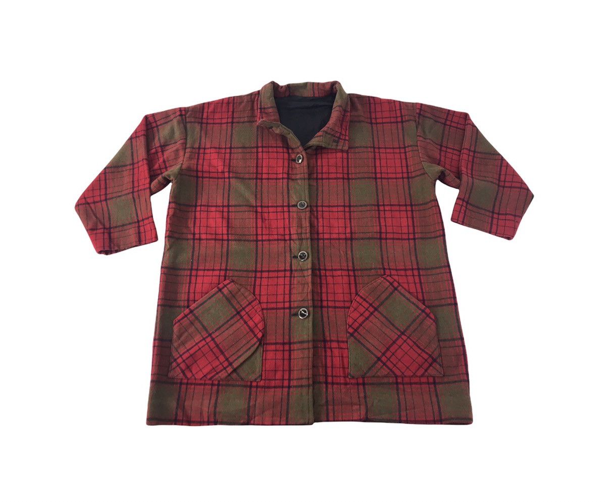 Japanese Brand Japanese Brand Plaid Check Button Down Jacket Button Design Size US XL / EU 56 / 4 - 1 Thumbnail
