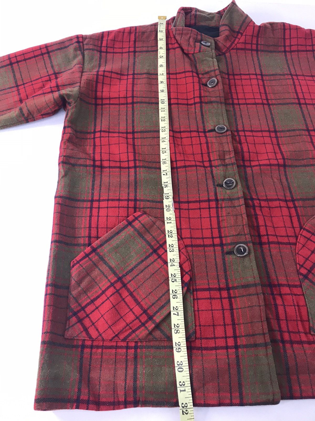 Japanese Brand Japanese Brand Plaid Check Button Down Jacket Button Design Size US XL / EU 56 / 4 - 7 Thumbnail