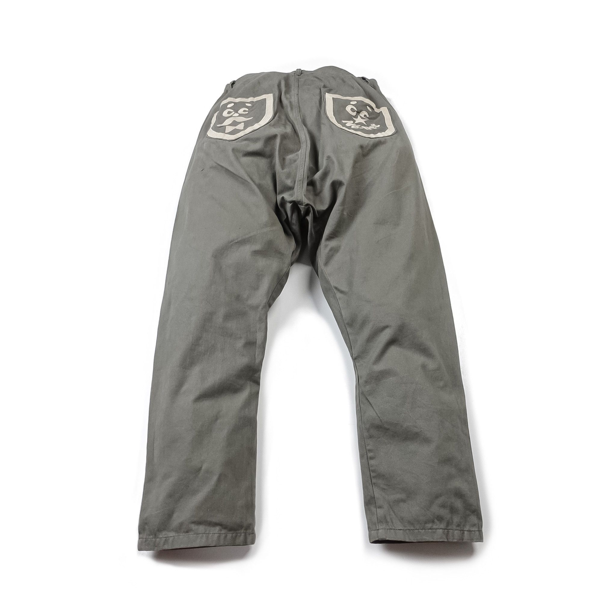 image of Ne Net Issey Miyake Harem Pants in Khaki Grey, Men's (Size 32)