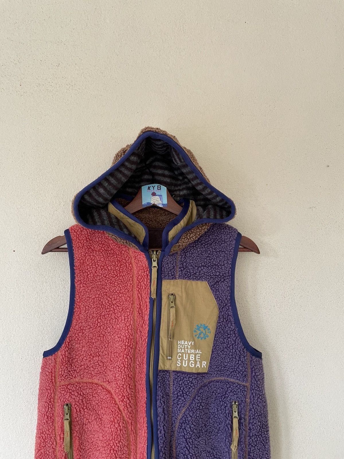 Japanese Brand REVERSIBLE CUBE SUGAR QUILTED VEST Size US M / EU 48-50 / 2 - 4 Thumbnail