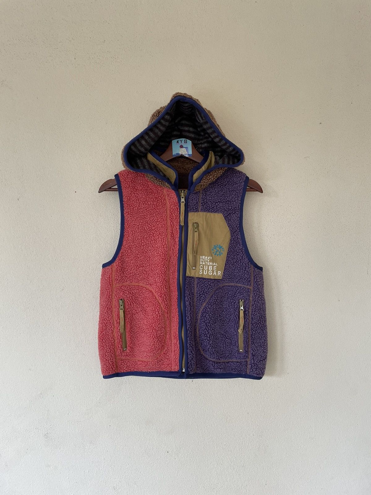 Japanese Brand REVERSIBLE CUBE SUGAR QUILTED VEST Size US M / EU 48-50 / 2 - 1 Thumbnail