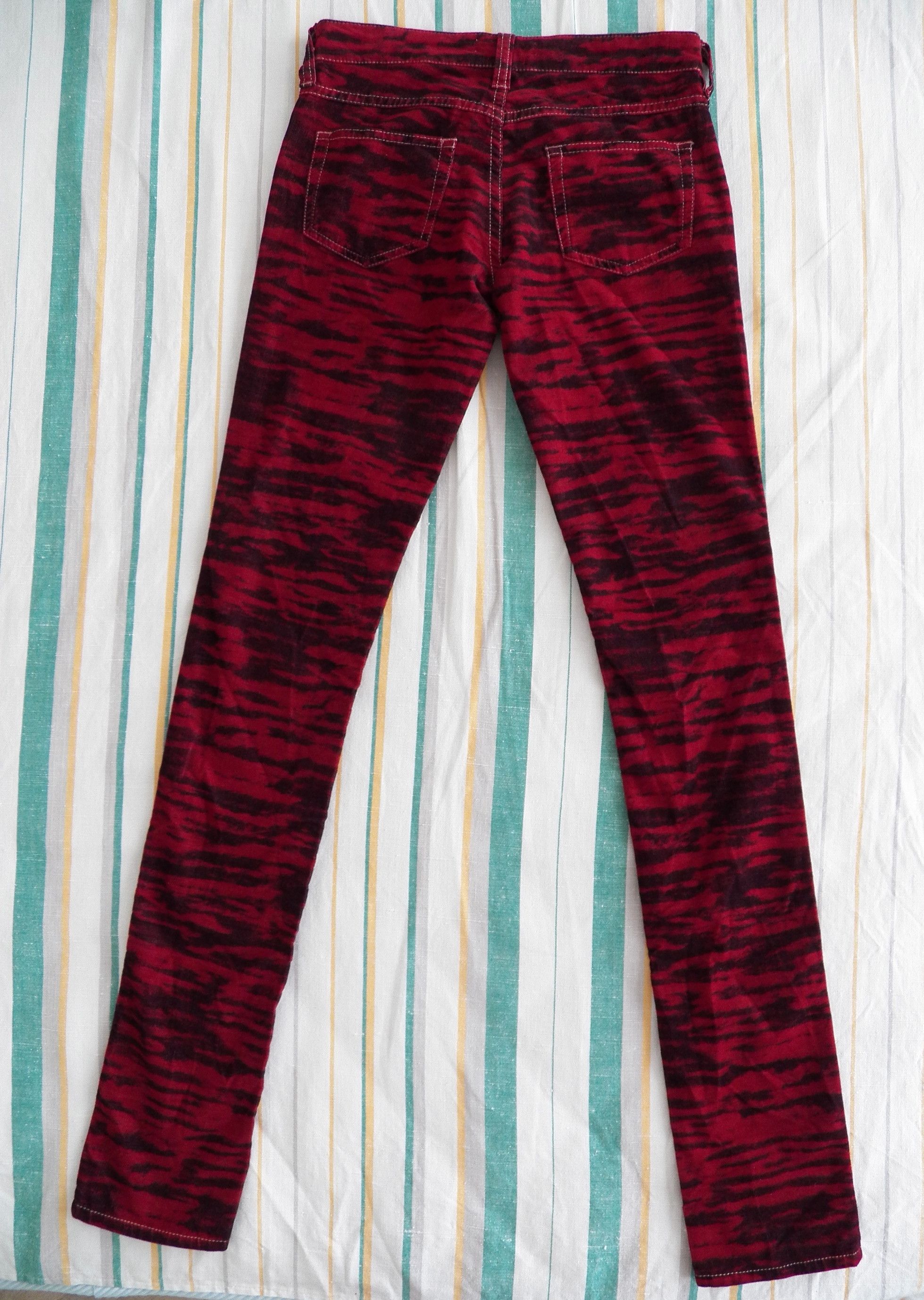Isabel Marant Etoile Isabel Marant Etoile Cord Jeans Tiger Print FR34 XS US2 Size 25" / US 0 / IT 36 - 7 Thumbnail