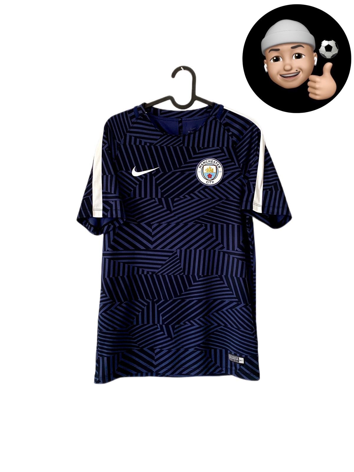 Nike S 2015 2016 Manchester City Nike Training Kit Soccer Jersey Size US S / EU 44-46 / 1 - 1 Thumbnail