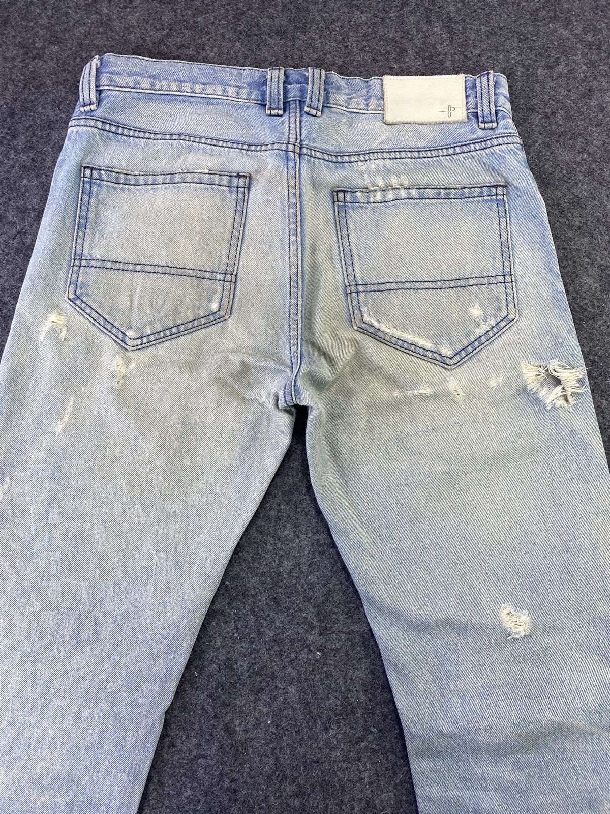Japanese Brand NO ID Japanese Brand Washed Distressed Selvedge Denim - J835 Size US 32 / EU 48 - 10 Thumbnail