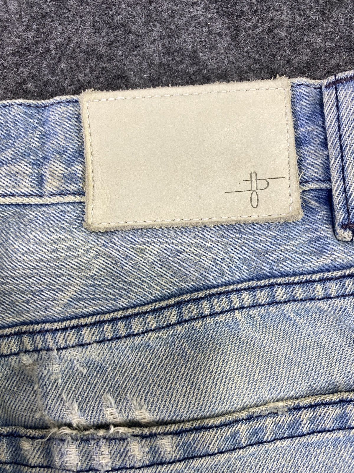 Japanese Brand NO ID Japanese Brand Washed Distressed Selvedge Denim - J835 Size US 32 / EU 48 - 6 Thumbnail