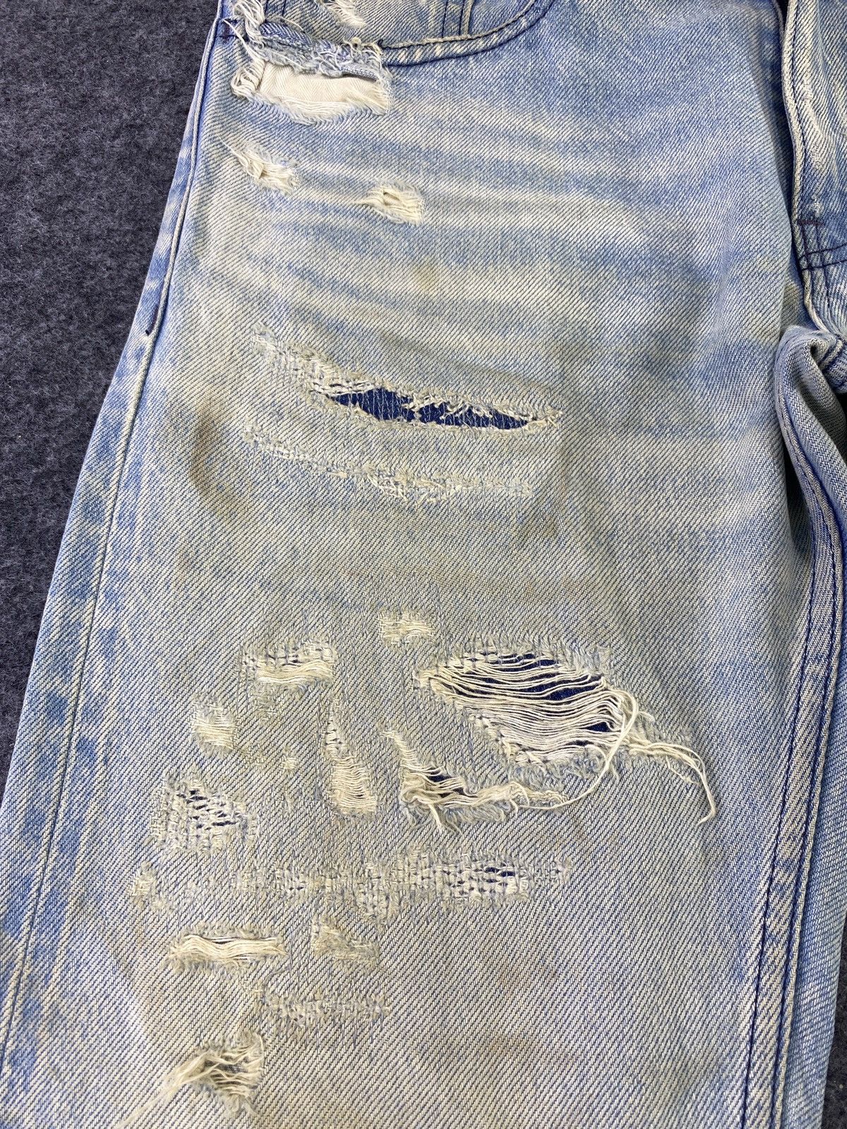 Japanese Brand NO ID Japanese Brand Washed Distressed Selvedge Denim - J835 Size US 32 / EU 48 - 11 Thumbnail