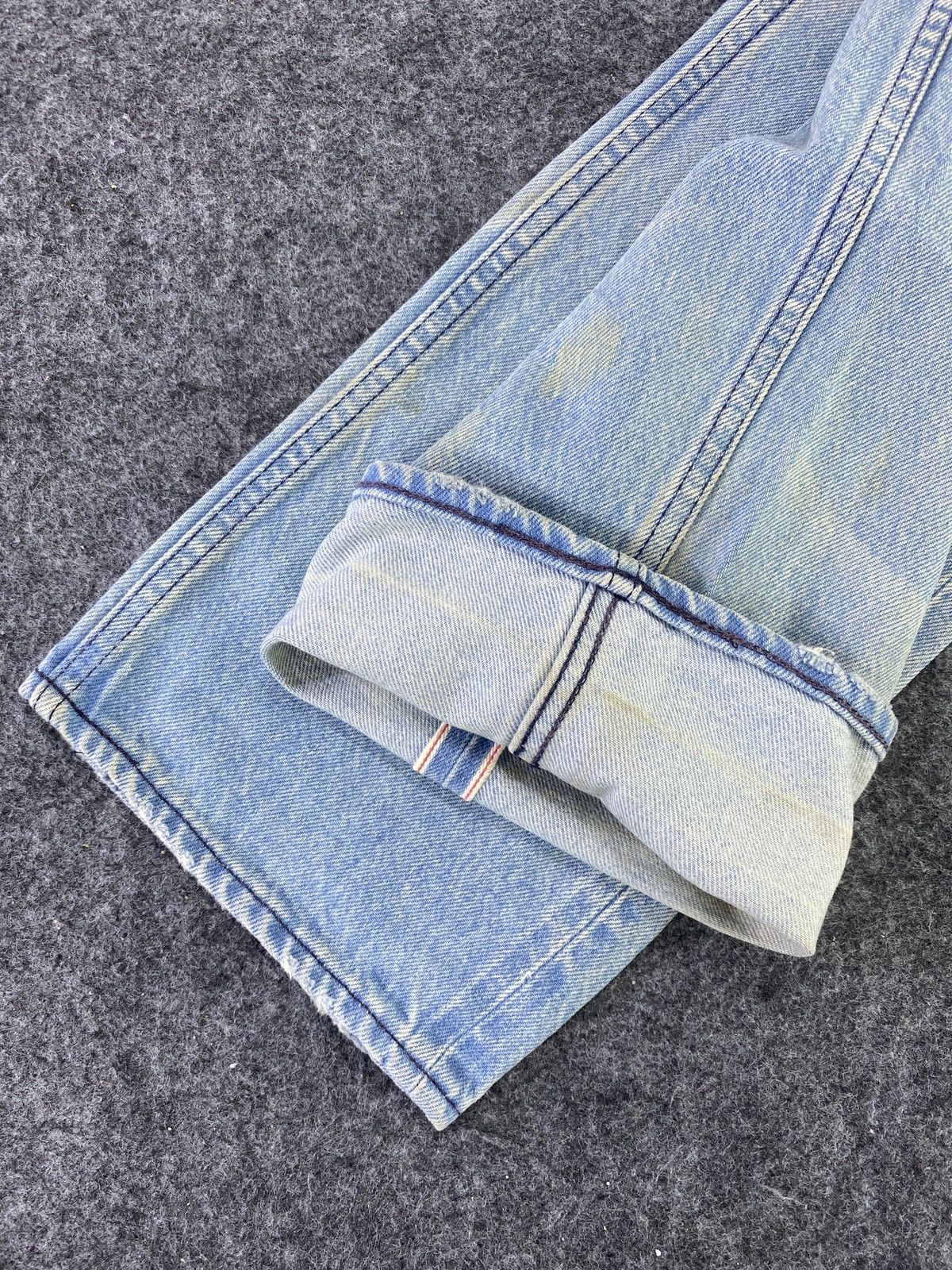 Japanese Brand NO ID Japanese Brand Washed Distressed Selvedge Denim - J835 Size US 32 / EU 48 - 7 Thumbnail