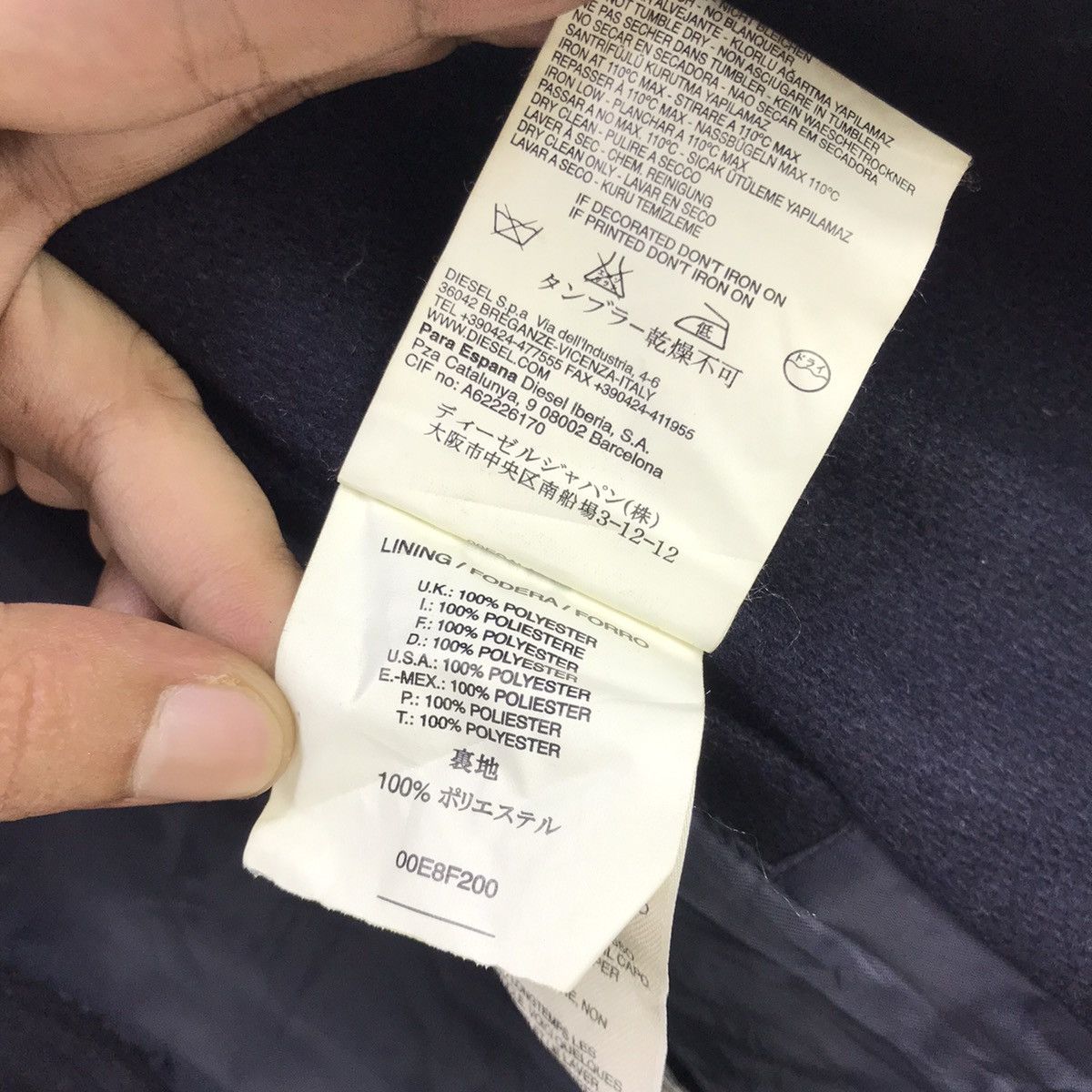 Diesel Diesel ‘ Only The Brave’ Wool Double Breast Heavy Coat Size US S / EU 44-46 / 1 - 15 Thumbnail