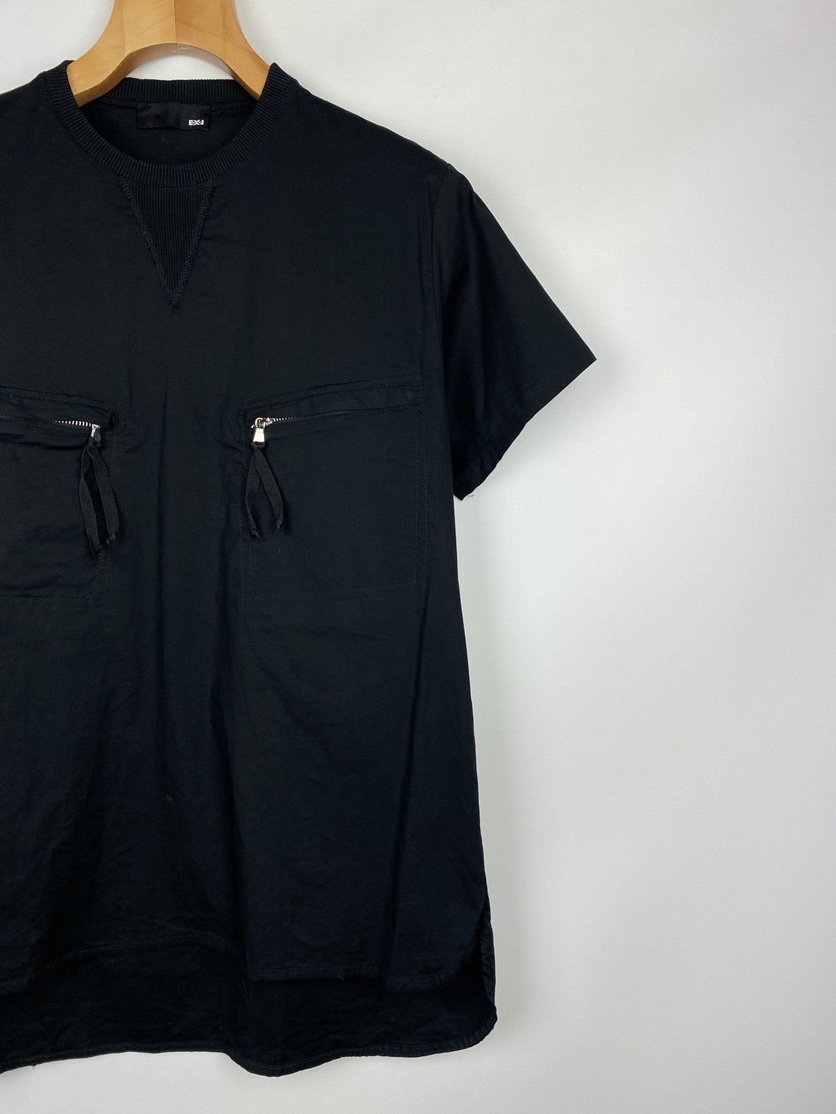 Japanese Brand EX-J short sleeve avant-grade chest Zip pockets t shirt Size US S / EU 44-46 / 1 - 3 Thumbnail