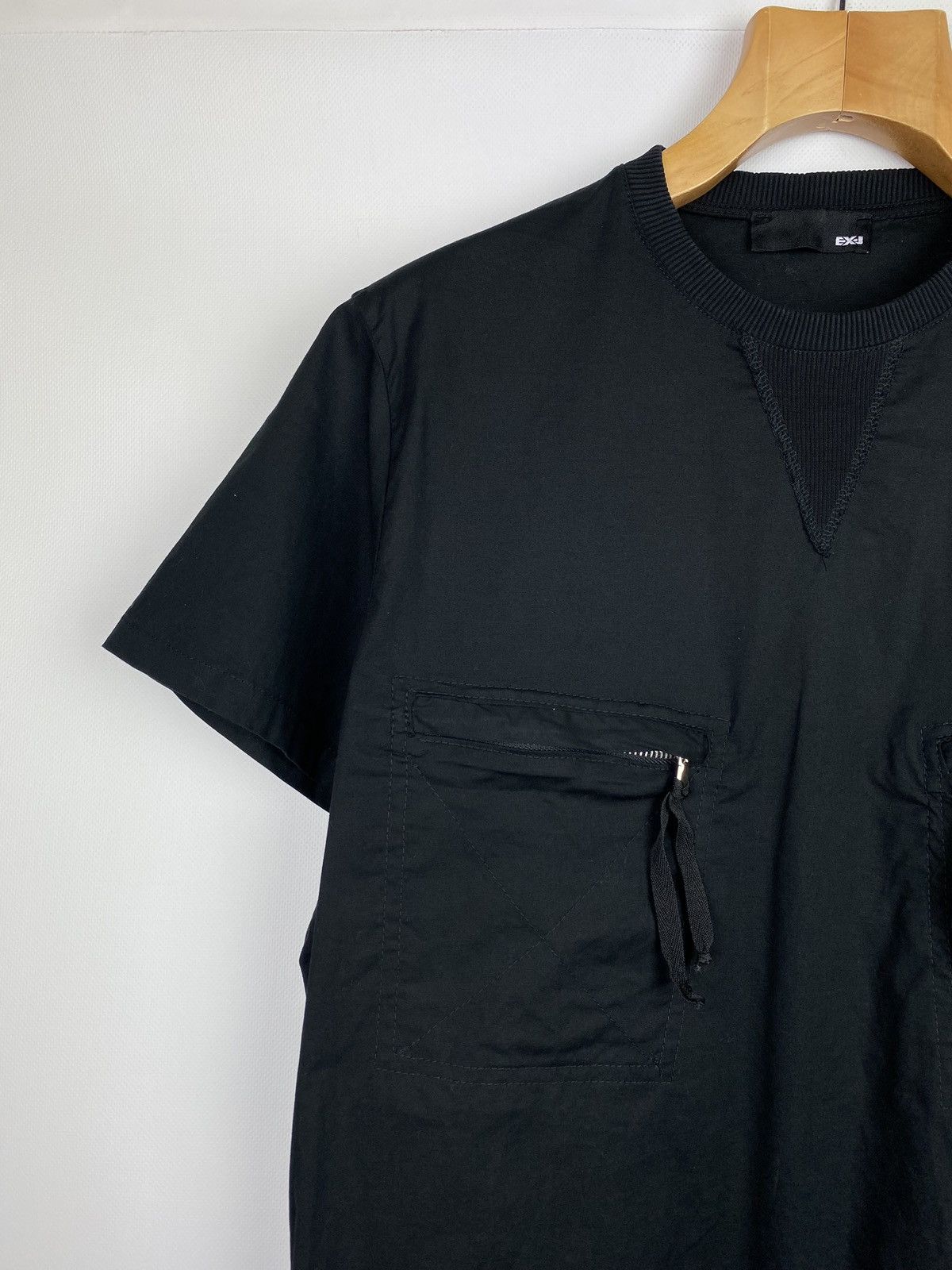 Japanese Brand EX-J short sleeve avant-grade chest Zip pockets t shirt Size US S / EU 44-46 / 1 - 5 Thumbnail