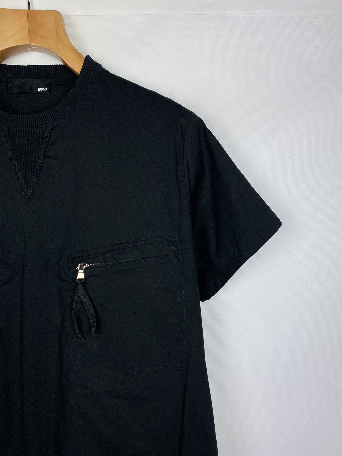 Japanese Brand EX-J short sleeve avant-grade chest Zip pockets t shirt Size US S / EU 44-46 / 1 - 4 Thumbnail