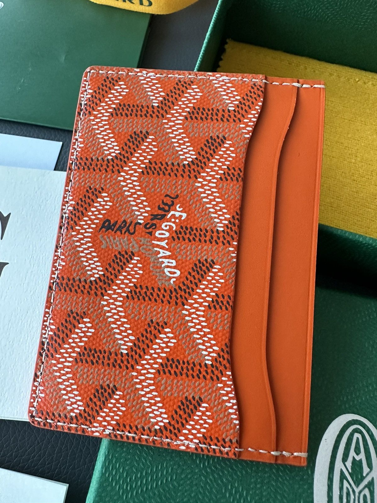 Goyard Brand New Rare Classic Goyard Card Holder Wallet Limited Size ONE SIZE - 7 Thumbnail