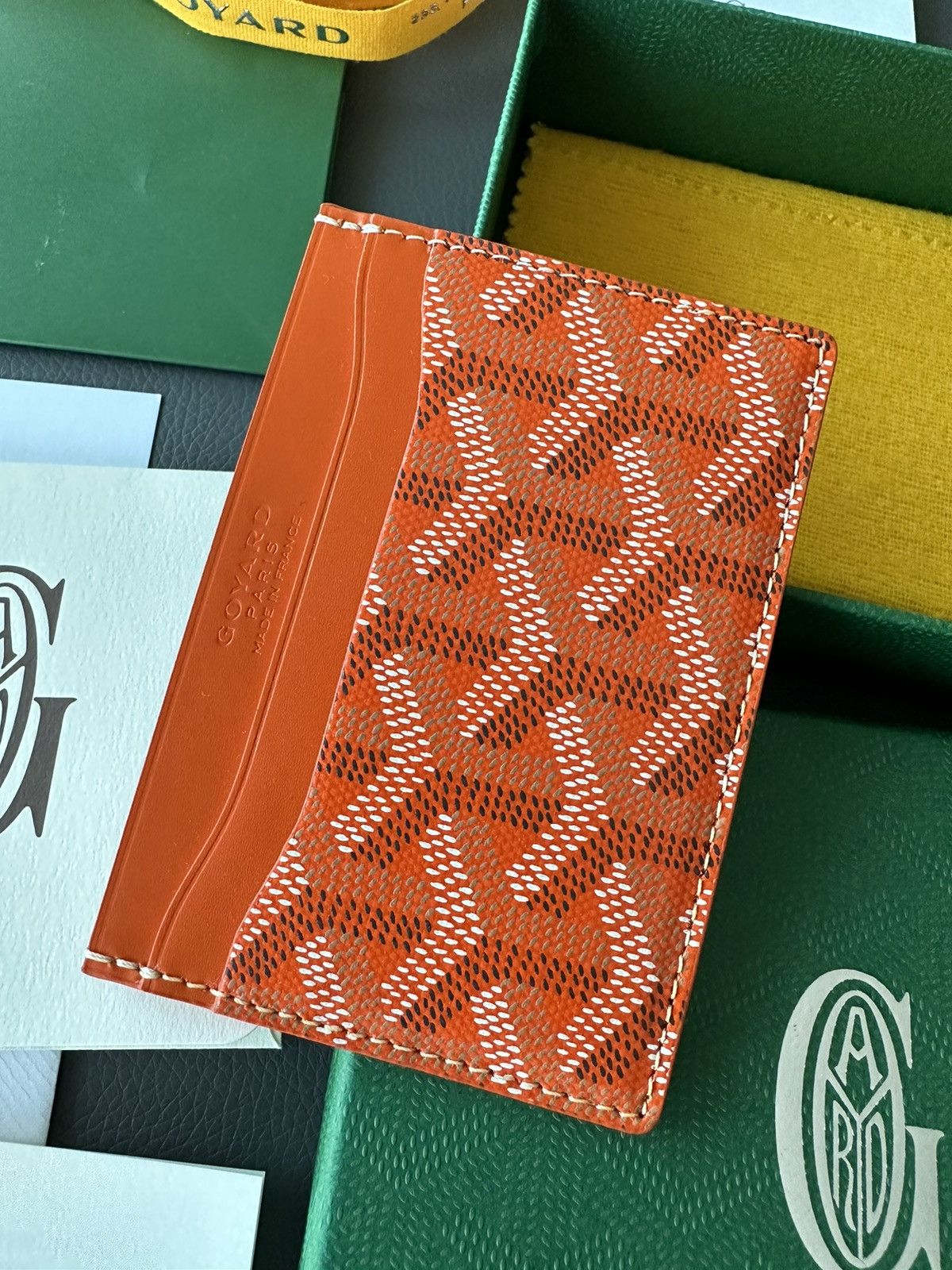 Goyard Brand New Rare Classic Goyard Card Holder Wallet Limited Size ONE SIZE - 5 Thumbnail