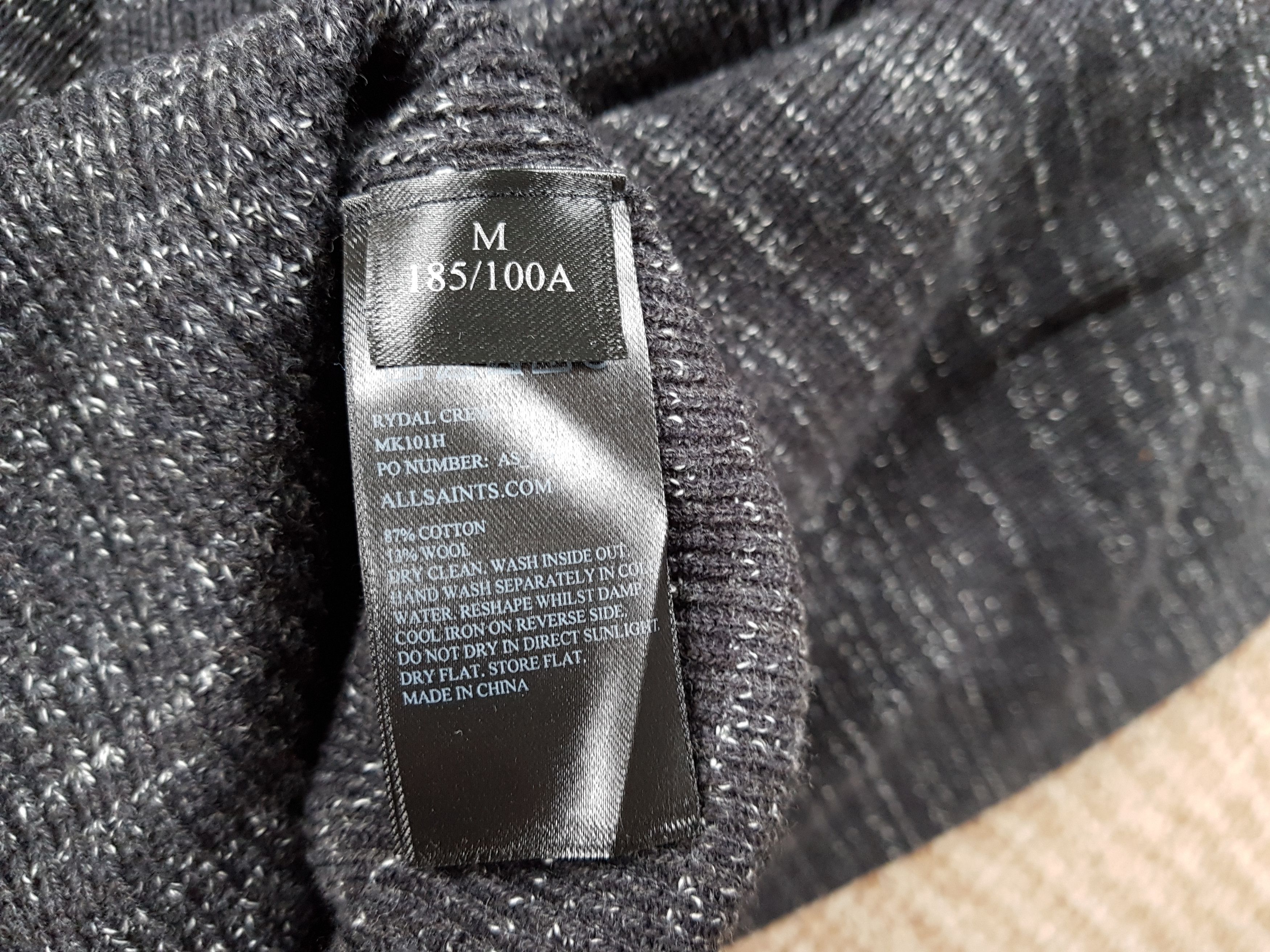 Allsaints All Saints Rydal Crew cotton wool knit sweater Size US M / EU 48-50 / 2 - 5 Thumbnail