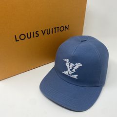 NWT Louis Vuitton Rainbow Embroidered Logo Hat White Blue Men's SS23  AUTHENTIC