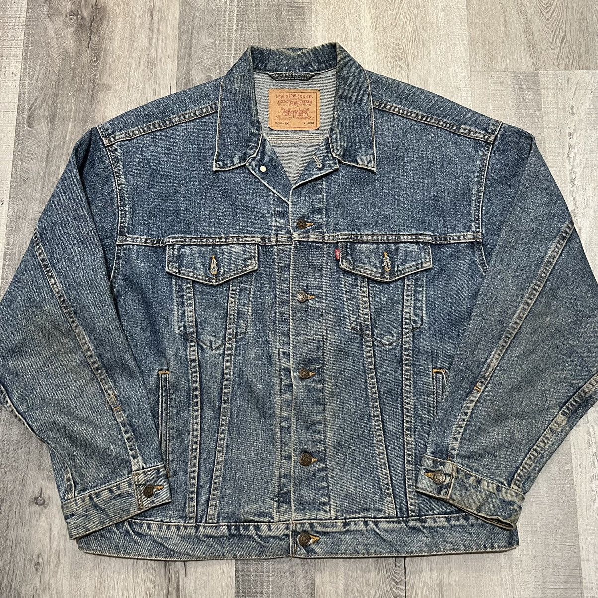 Vintage Levi's Denim Trucker Jacket 70507-4890 Levi Strauss Jean