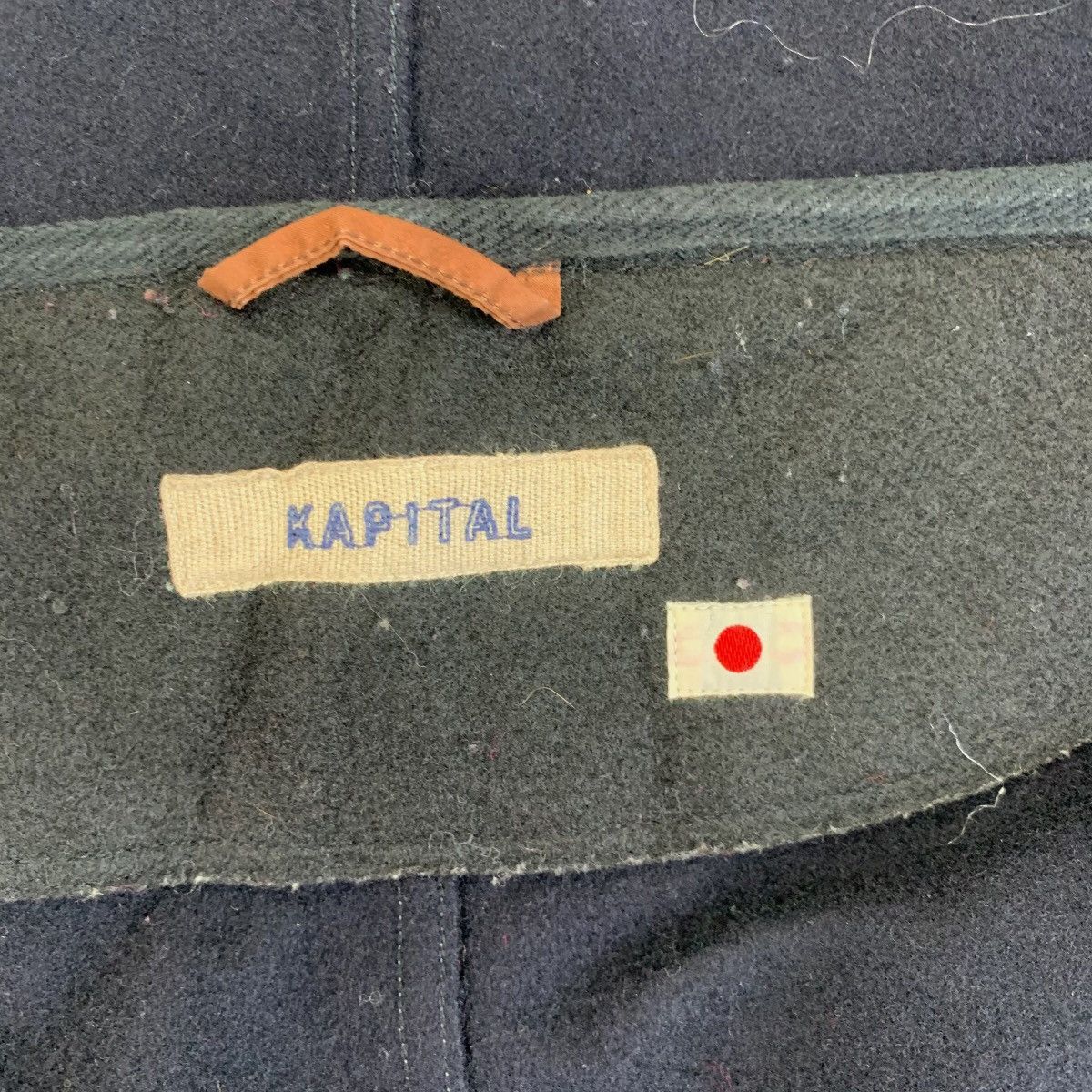 Kapital Kapital Katsutagi Kiro Hirata Melton Wool Ring Coat Hoodie Size US S / EU 44-46 / 1 - 7 Thumbnail