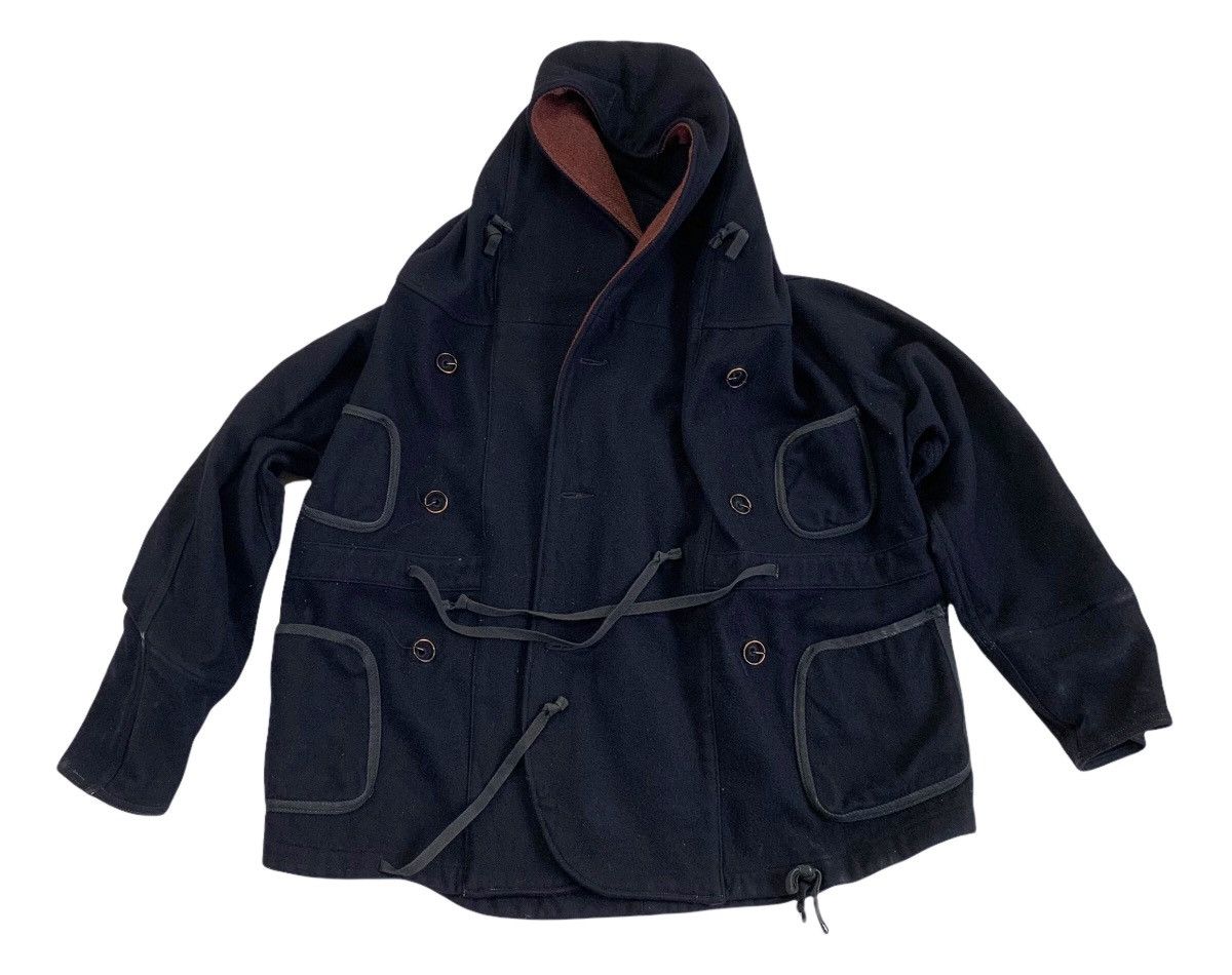 KAPITAL/キャピタル ショップコート サイズ1 KIRO HIRATA Kapital Kapital Katsutagi Kiro Hirata Melton Wool Ring Coat Hoodie