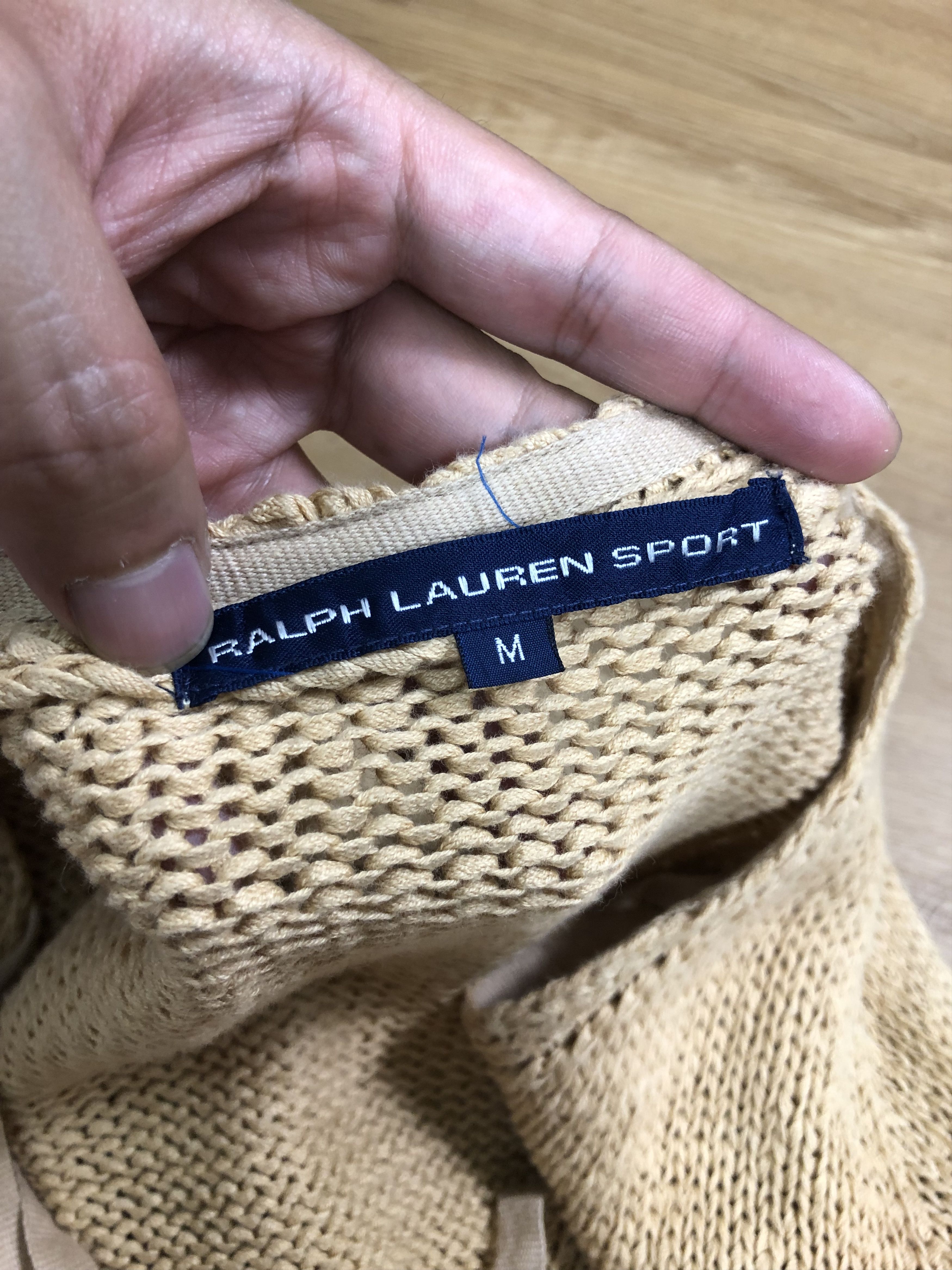 Polo Ralph Lauren RARE🔥VINTAGE RL SPORT TIE UP KNIT CROPTOP CARDIGAN Size M / US 6-8 / IT 42-44 - 6 Thumbnail