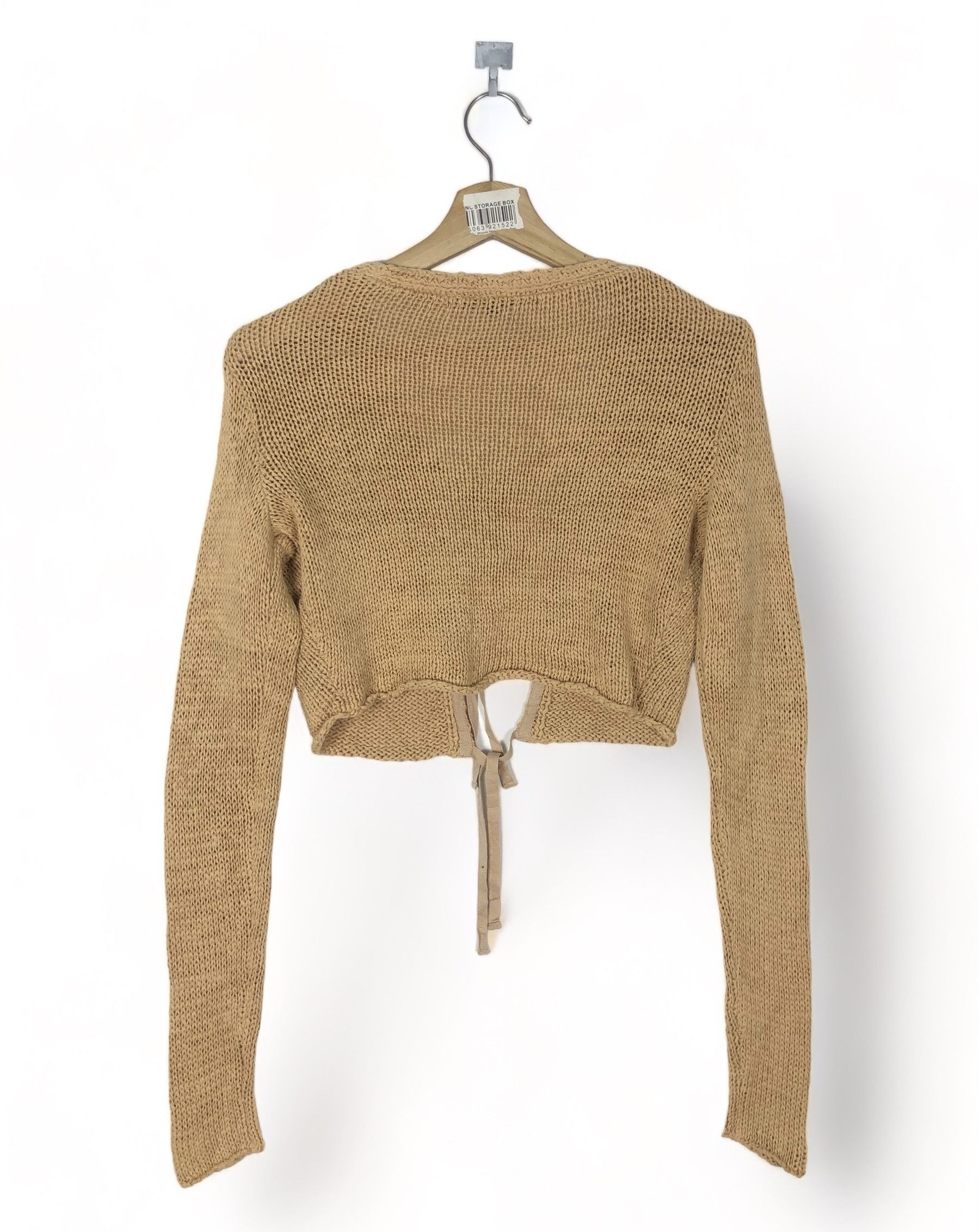 Polo Ralph Lauren RARE🔥VINTAGE RL SPORT TIE UP KNIT CROPTOP CARDIGAN Size M / US 6-8 / IT 42-44 - 4 Thumbnail