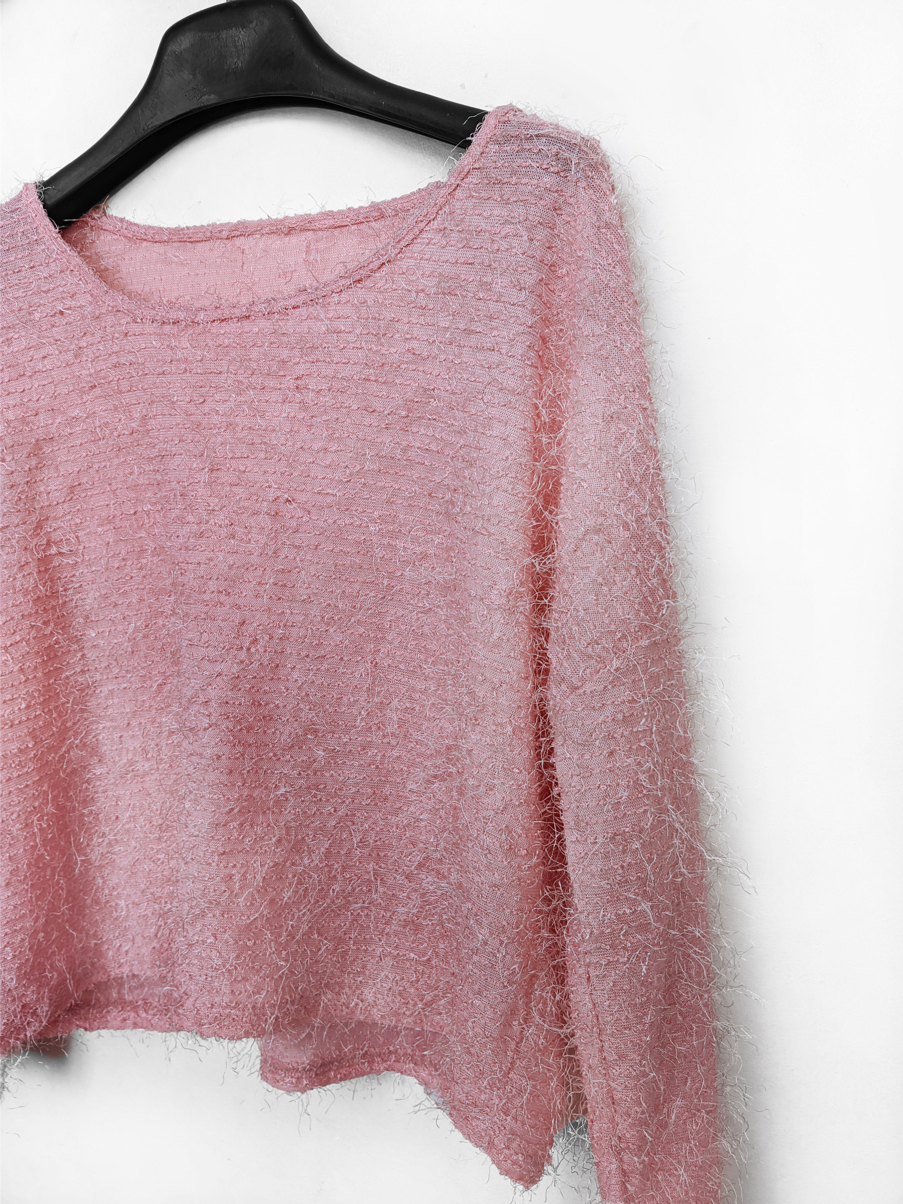 Japanese Brand Fuzzy mohair sweater y2k pink japanese Size M / US 6-8 / IT 42-44 - 4 Thumbnail