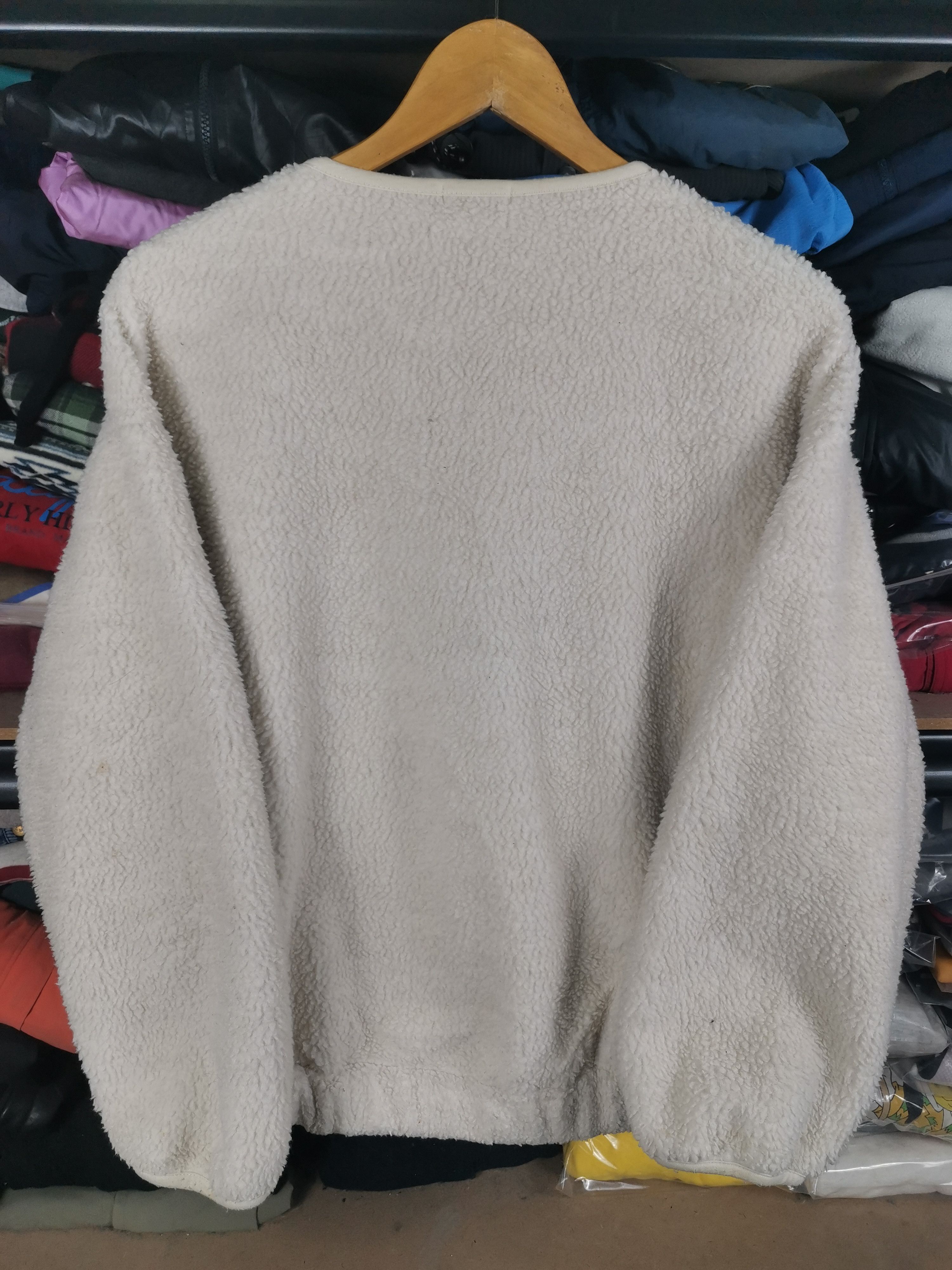 Japanese Brand Gu By Uniqlo Sherpa Cardigan Jacket Size US L / EU 52-54 / 3 - 3 Thumbnail
